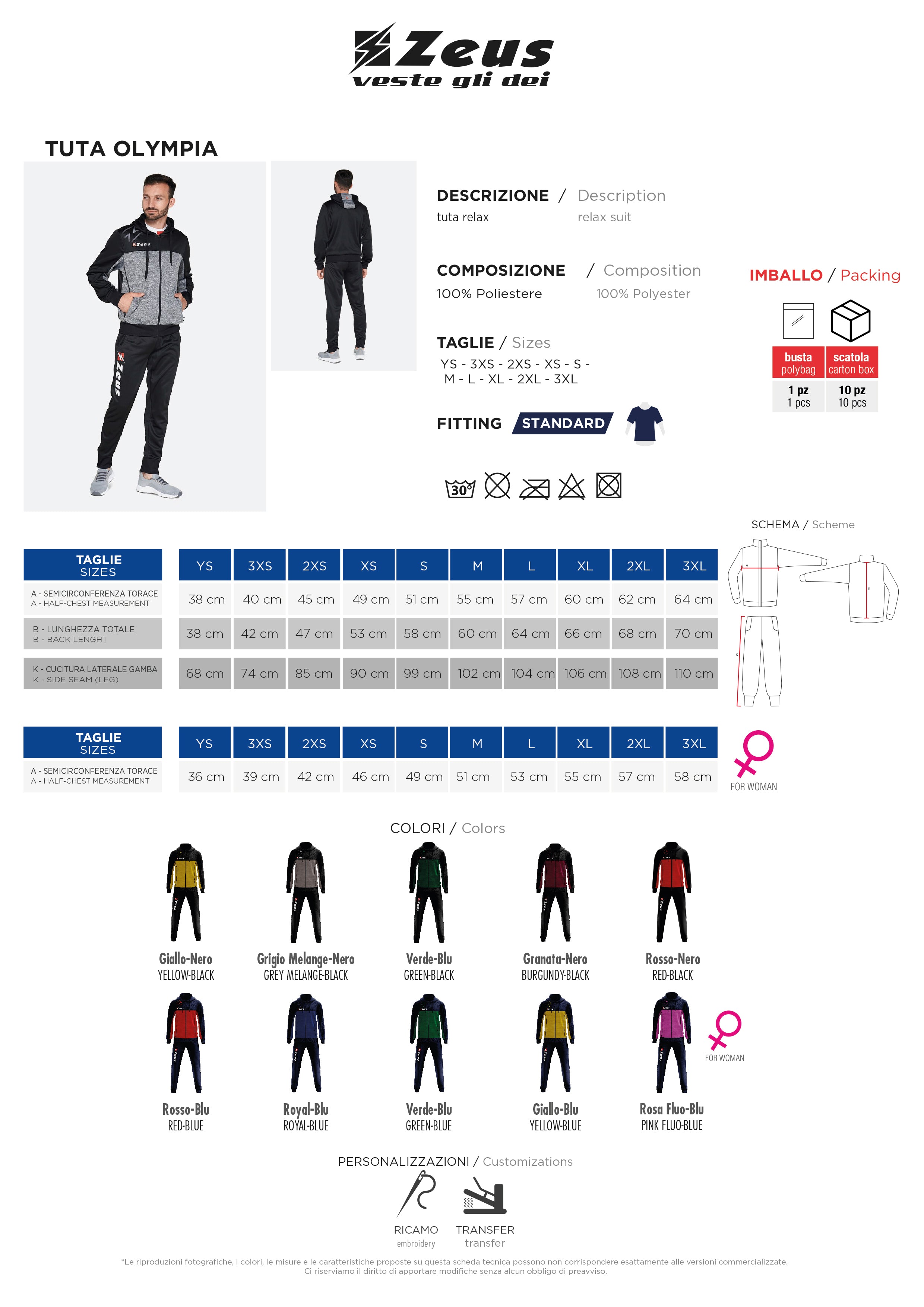 Trainingsanzug Tuta Olympia