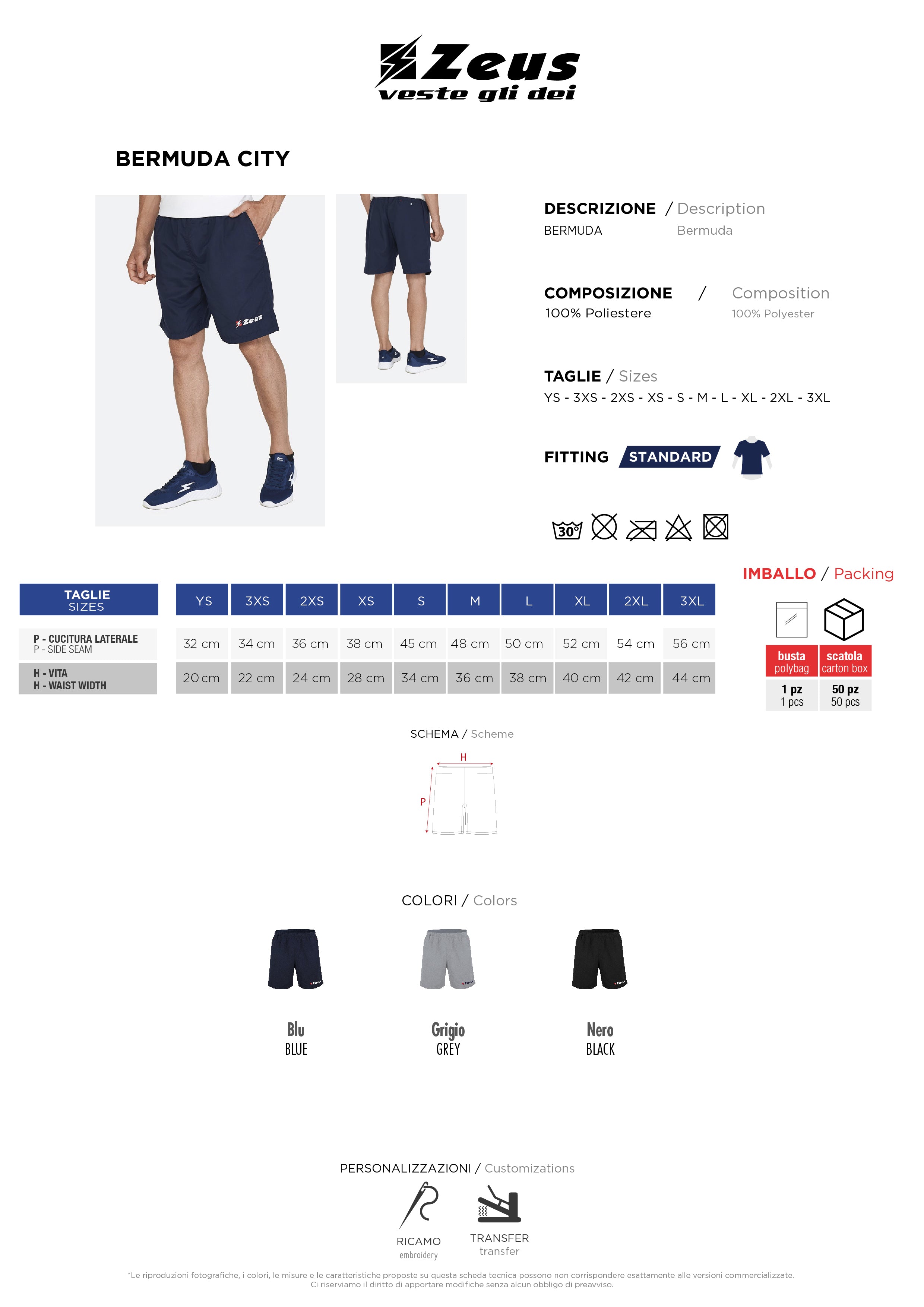 Kurze Hose Bermuda City