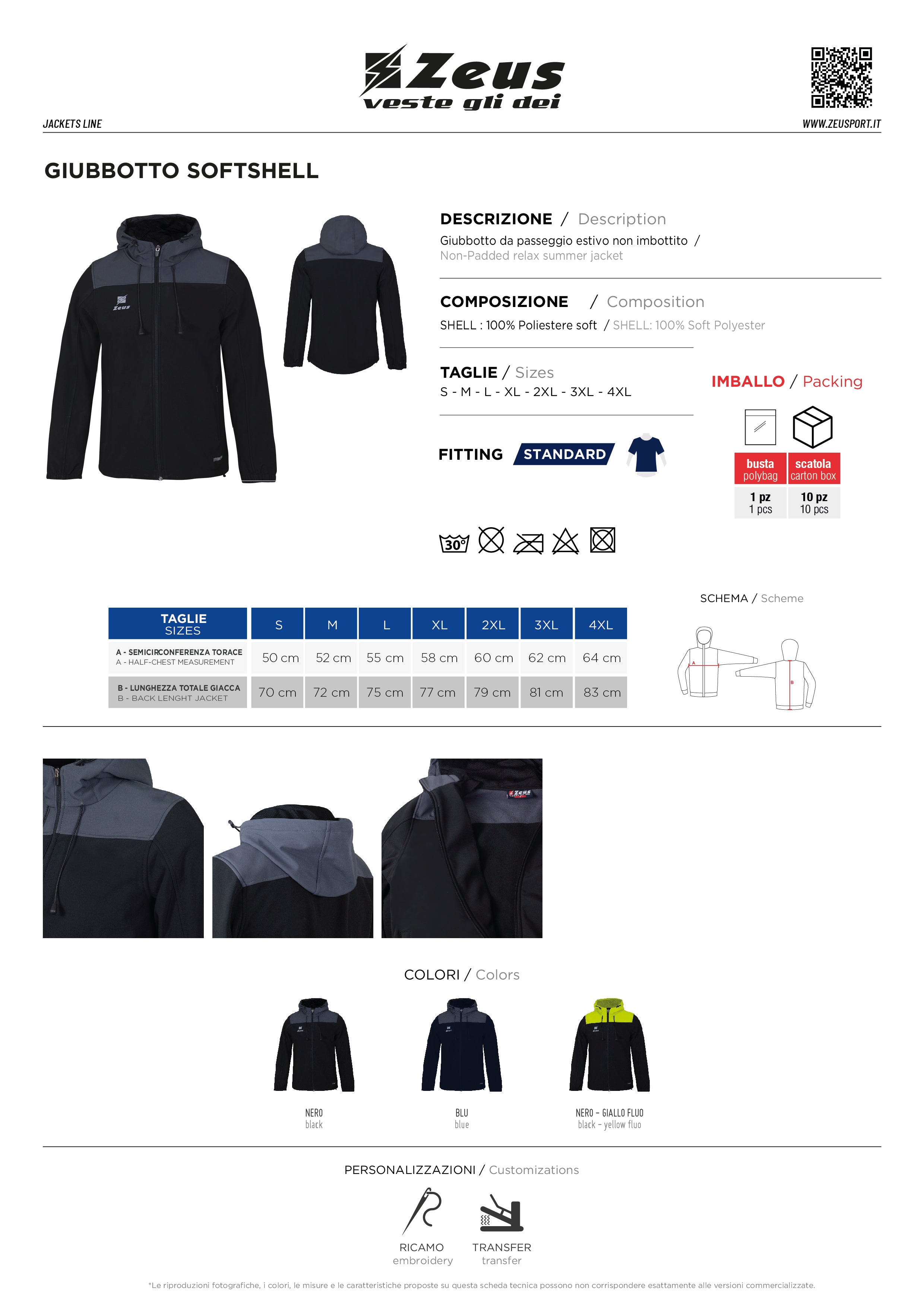 Jacke Giubotto Softshell