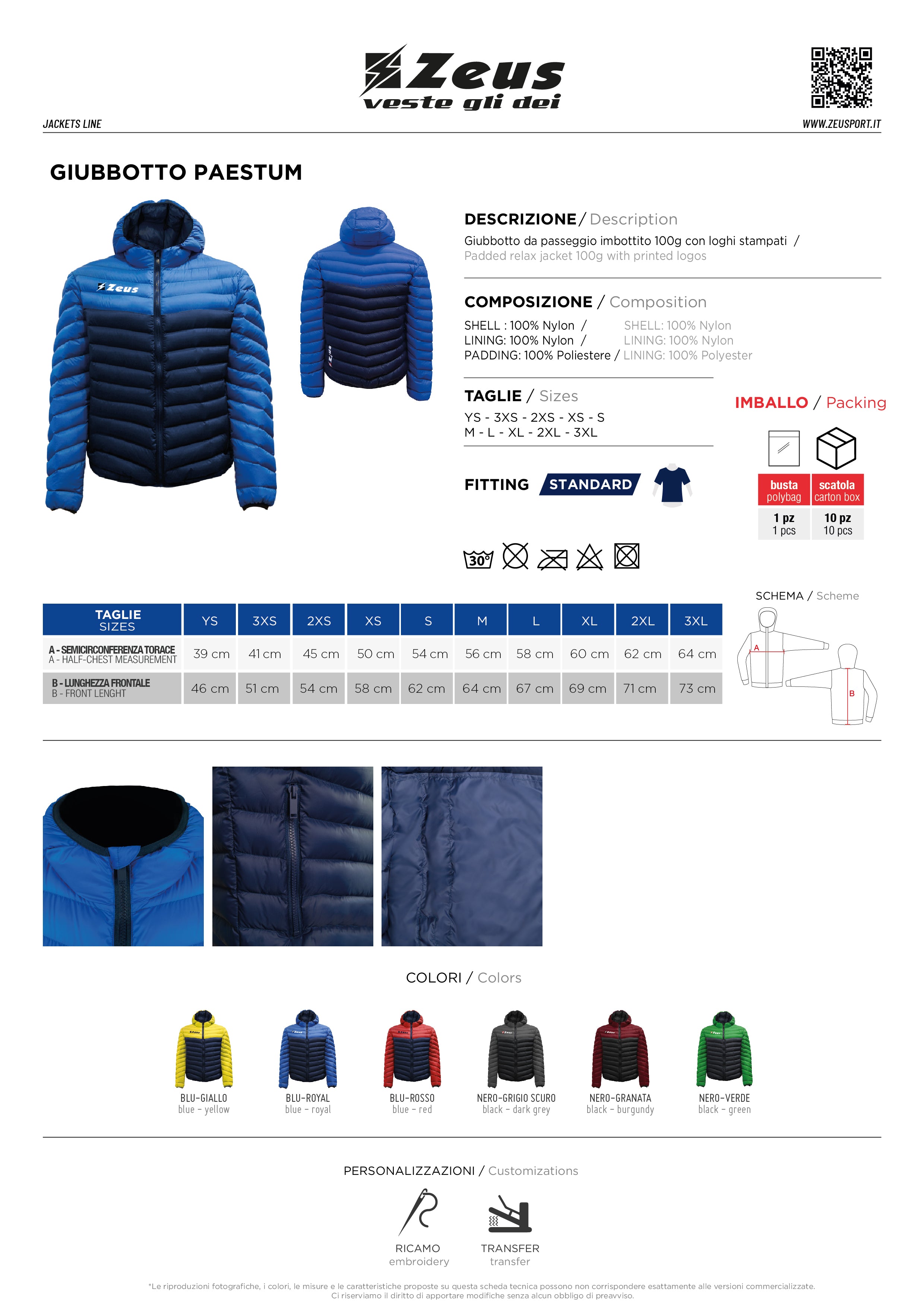 Gefütterte Jacke Giubotto Paestum