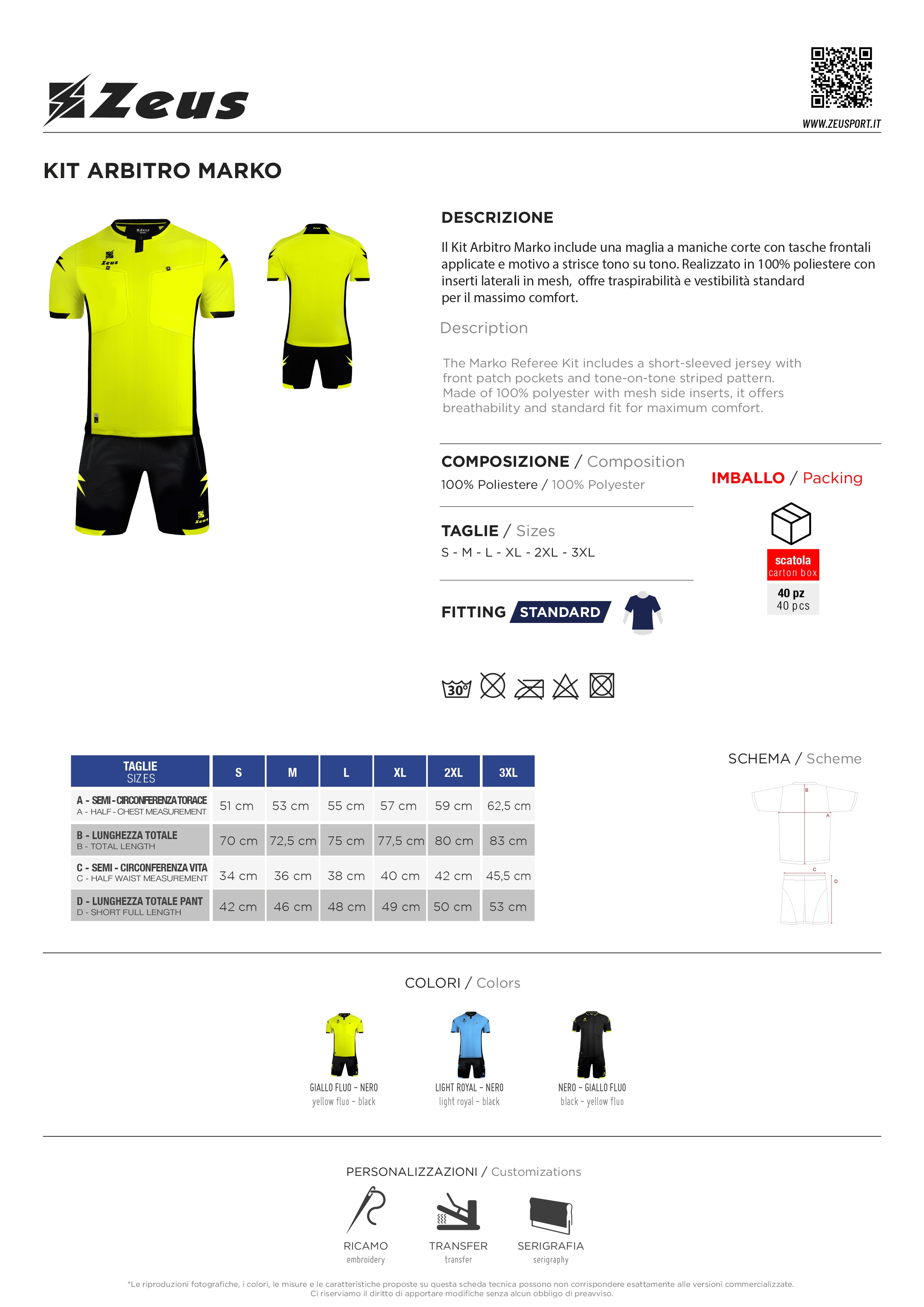 Schiedsrichter-Kit Arbitro Marko