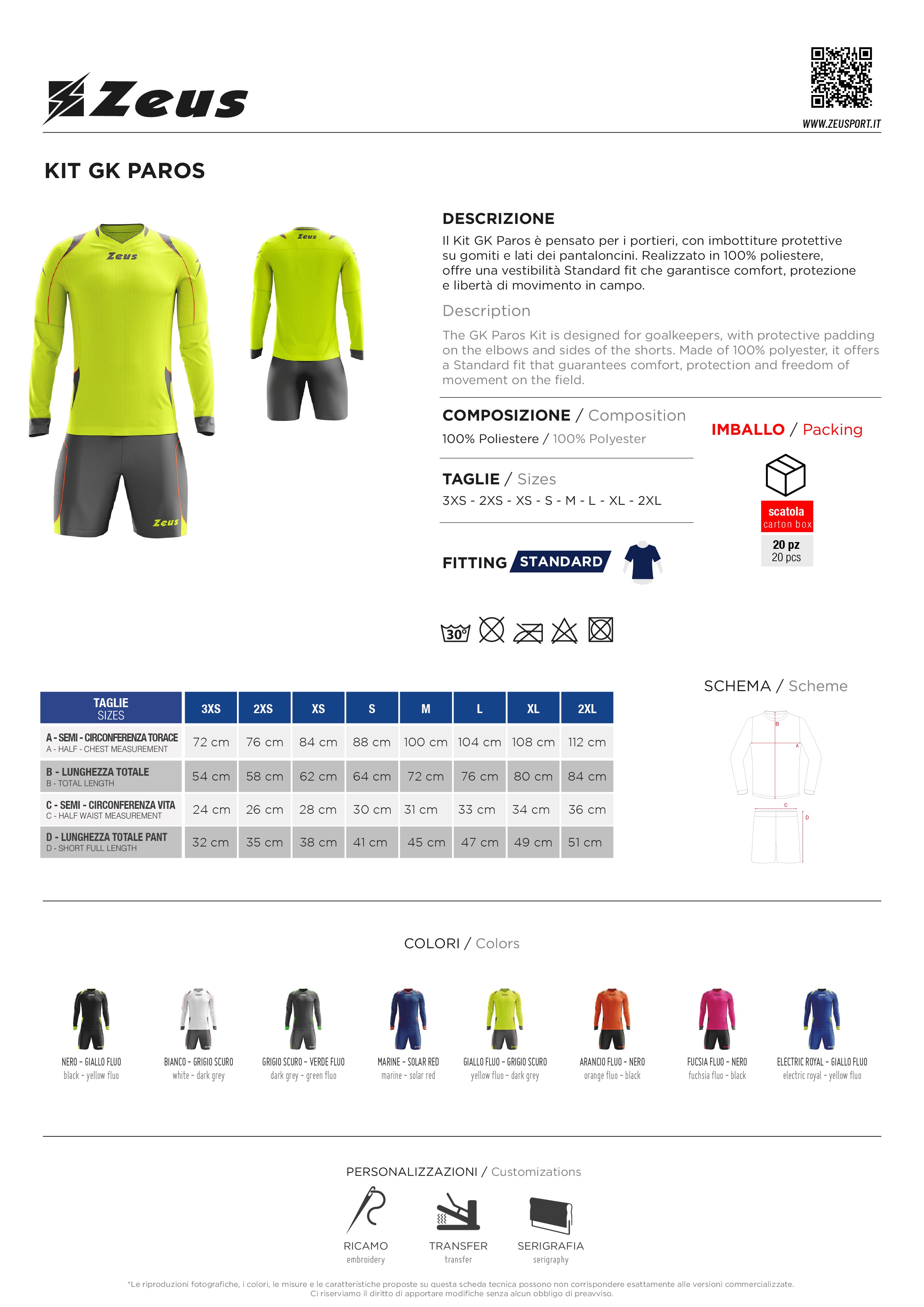 Torhüterkit Kit Port Paros