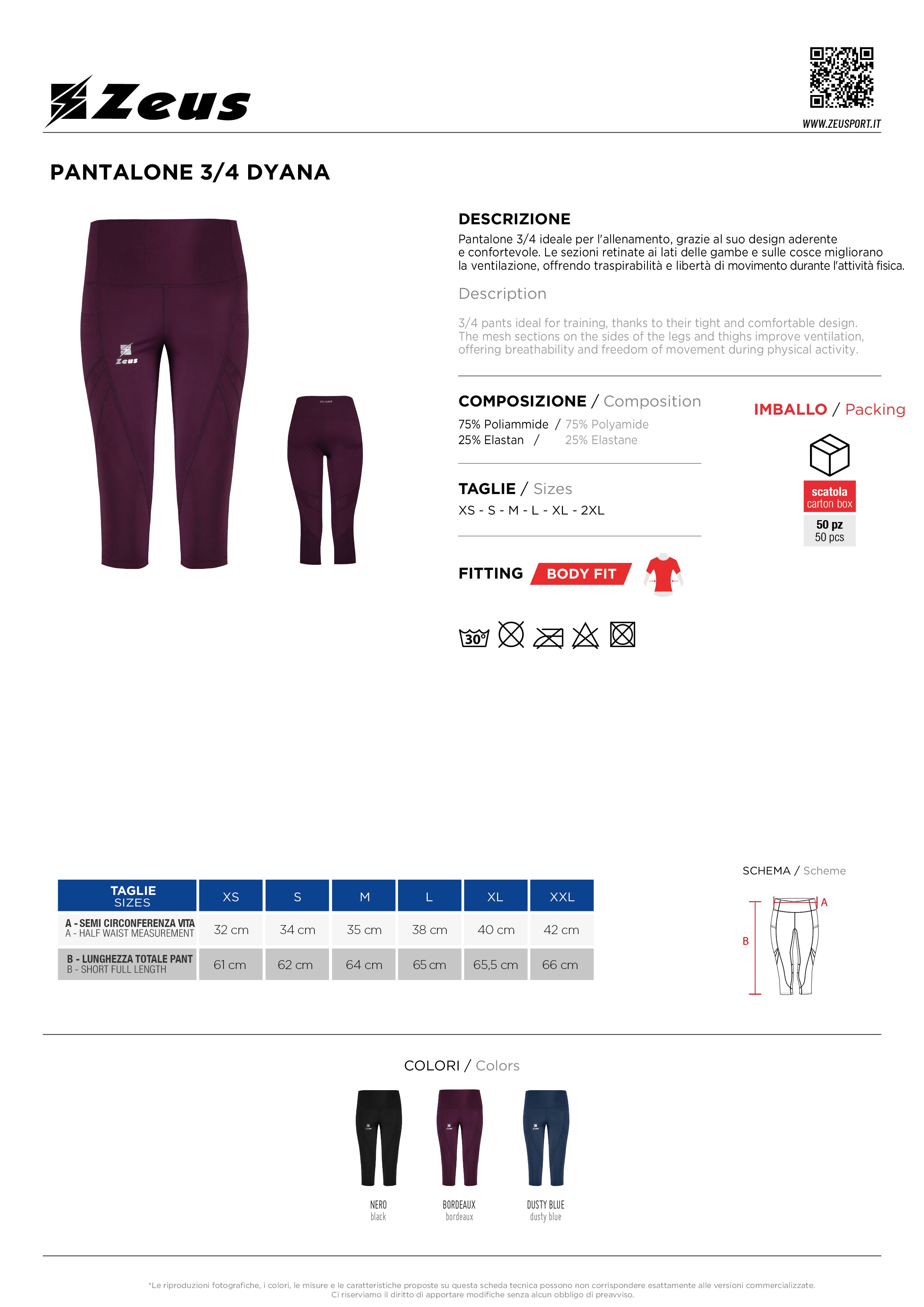 3/4 Hose Pant 3/4 Dyana