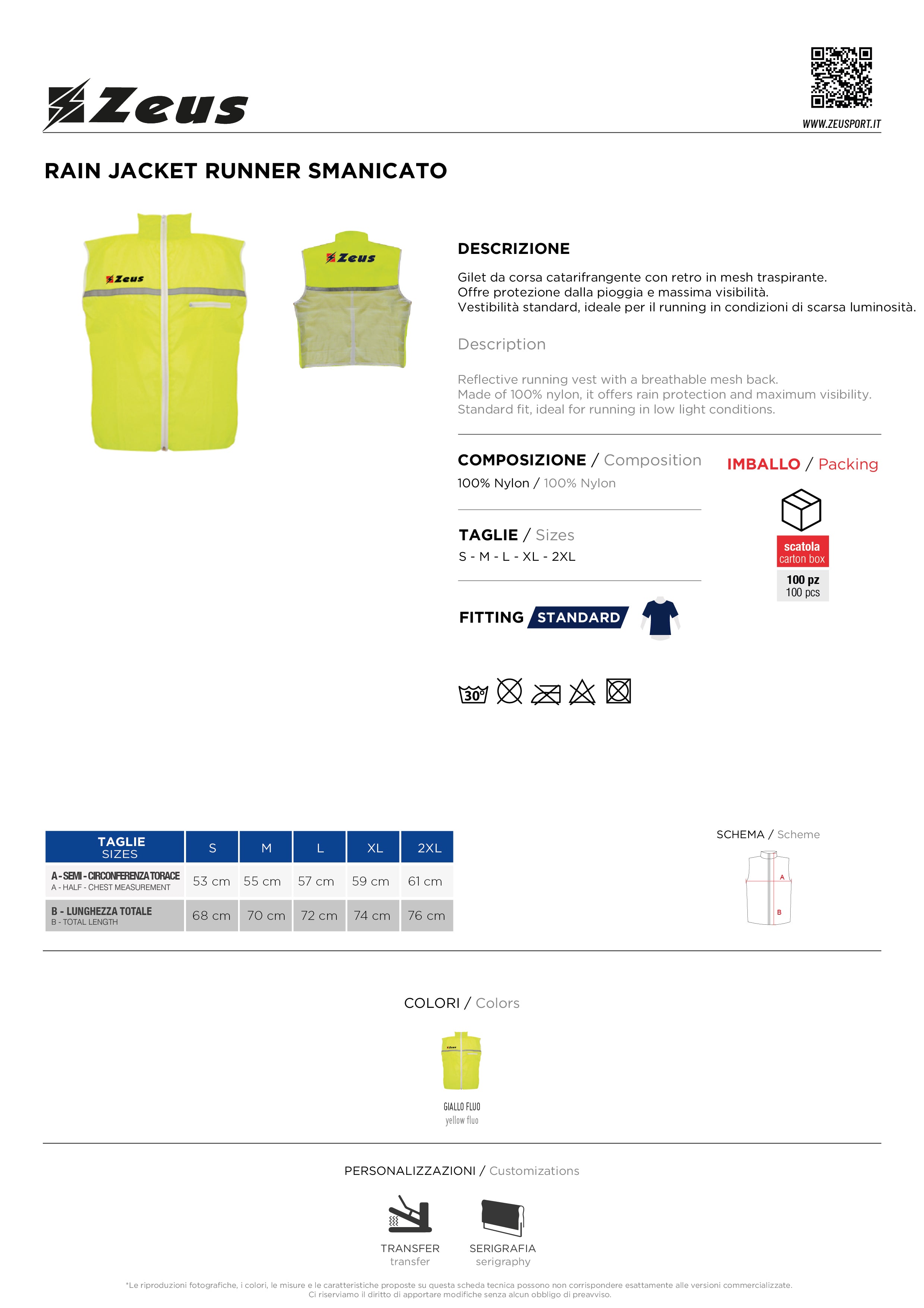 Ärmellose Jacke K-Way Runner Smanicato