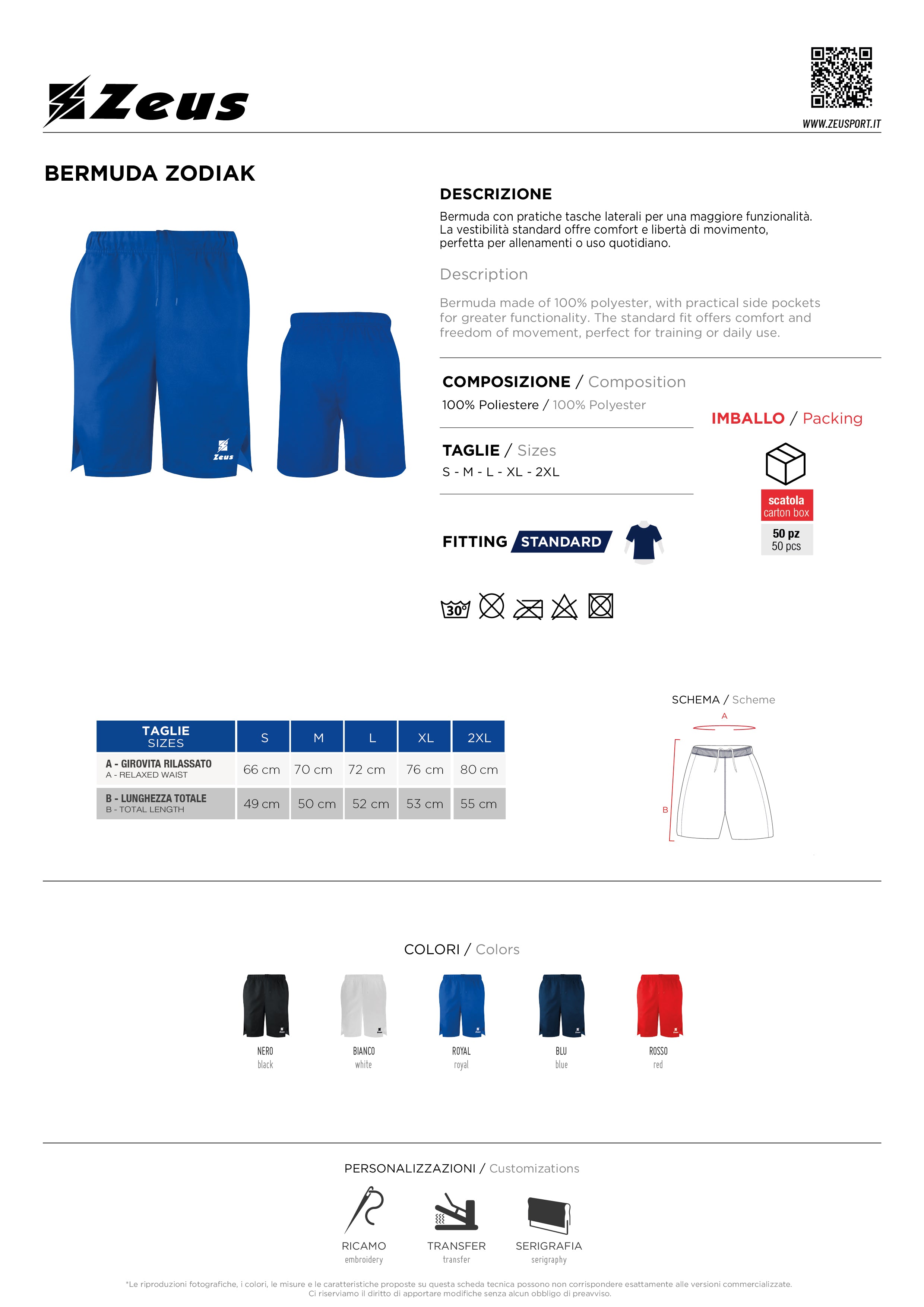 Kurze Hose Bermuda Zodiak