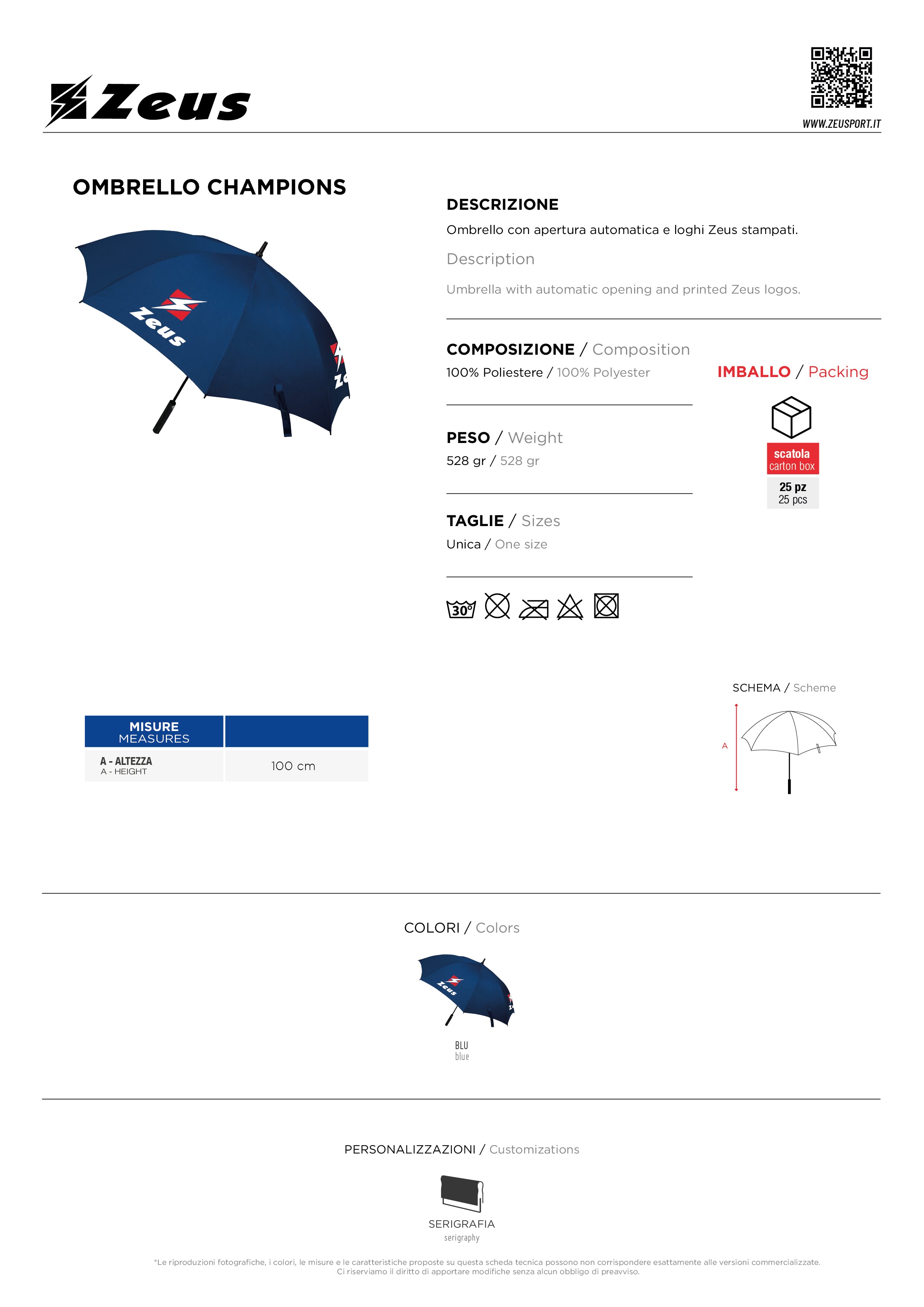 Regenschirm Ombrello Champions