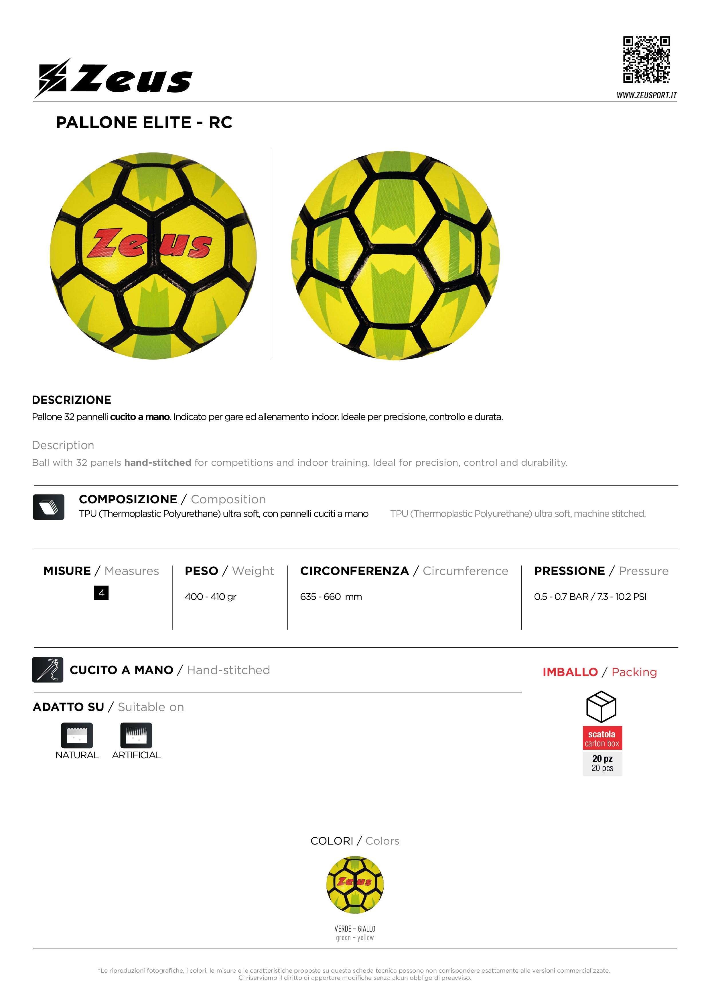 Fußball Pallone Elite RC