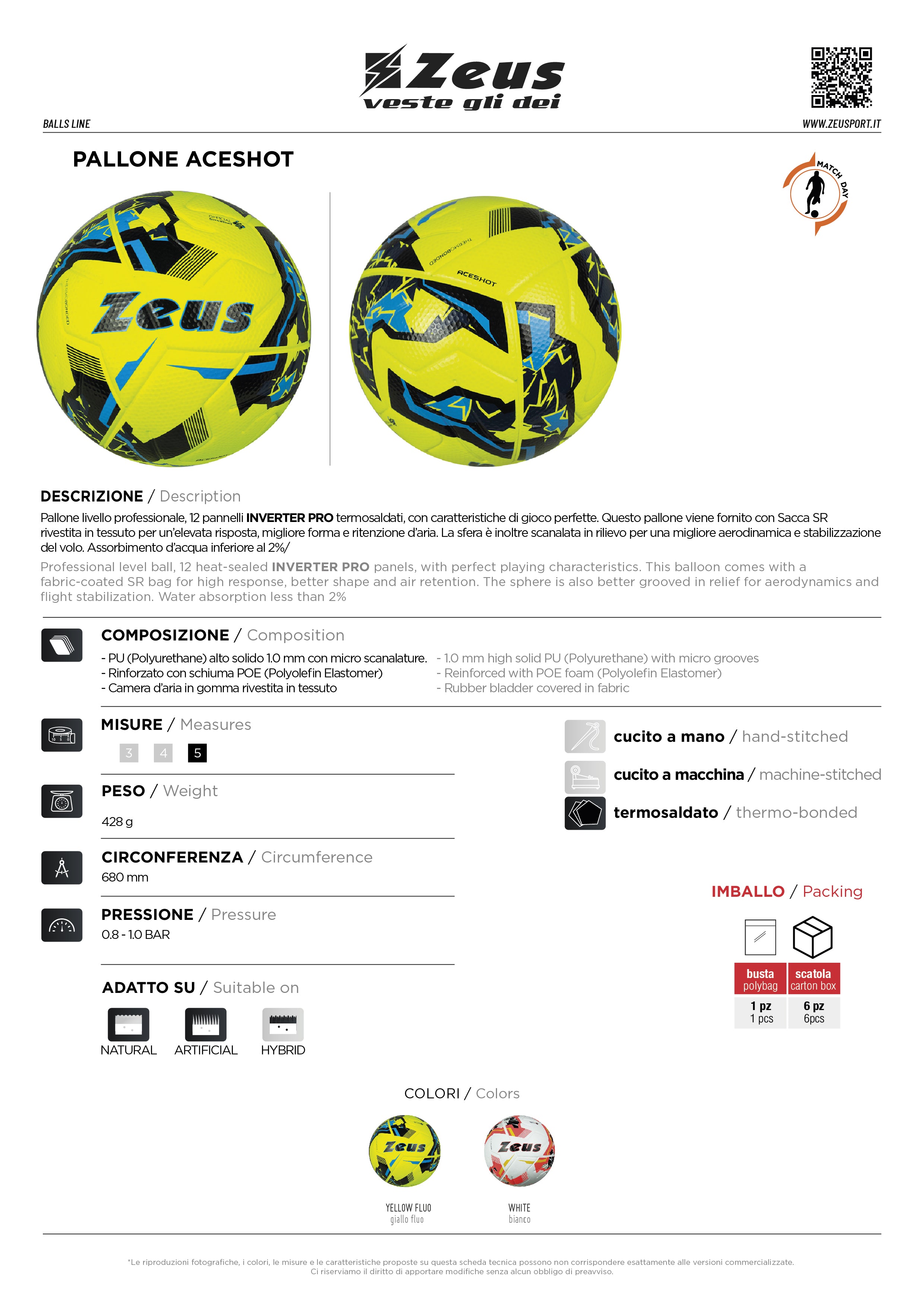 Fußball Pallone Aceshot