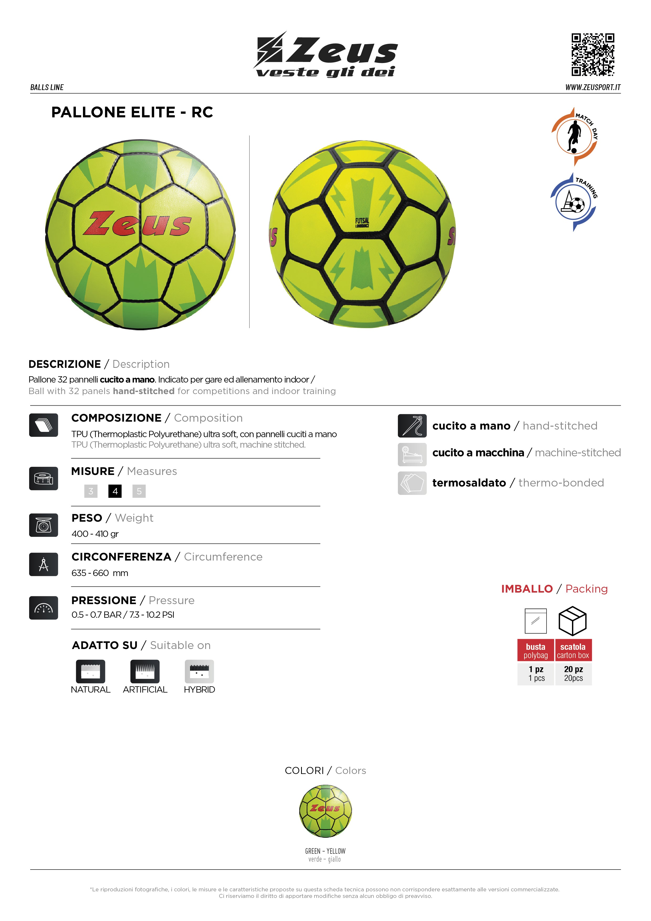 Fußball Pallone Elite RC