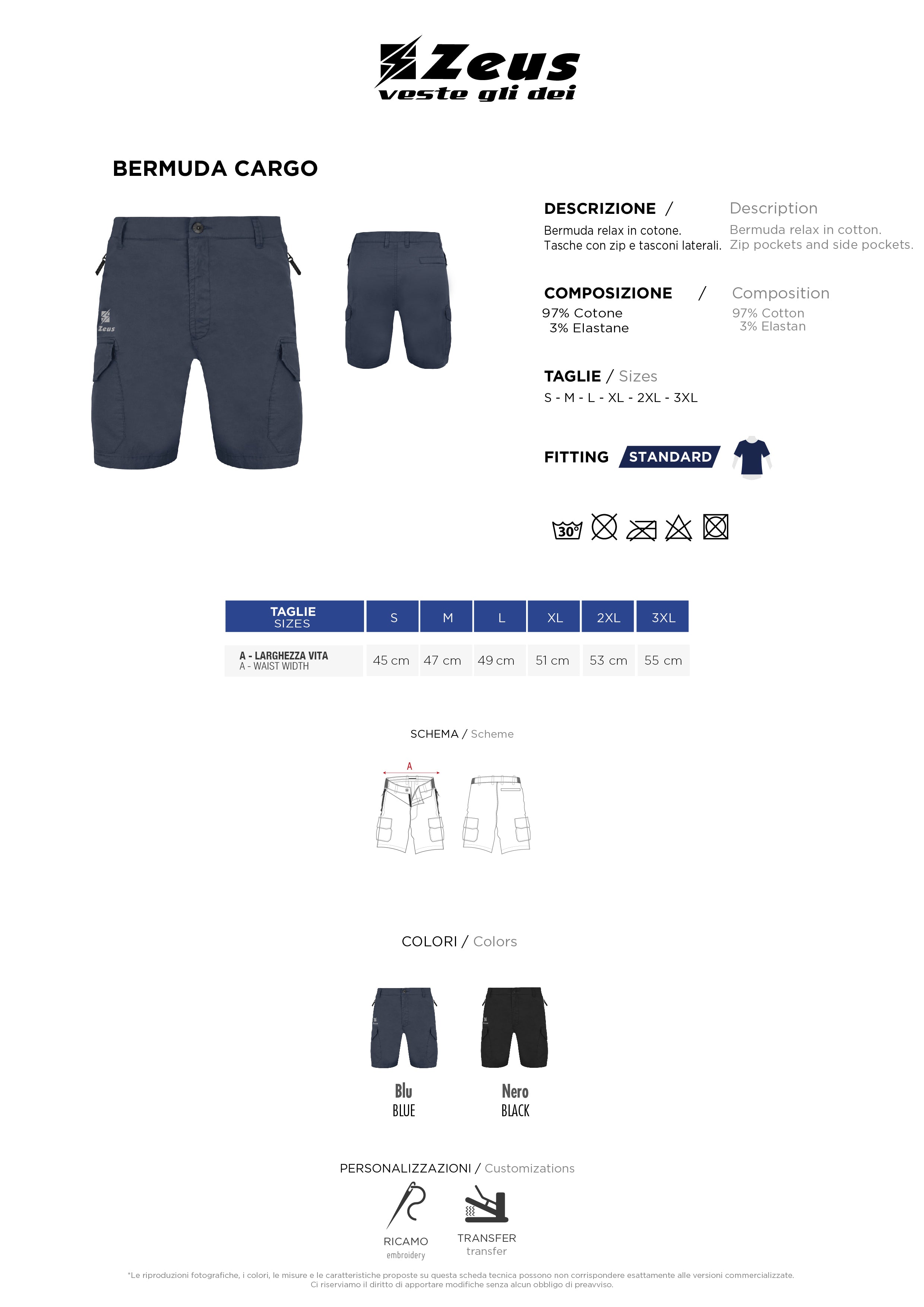Kurze Hose Bermuda Cargo