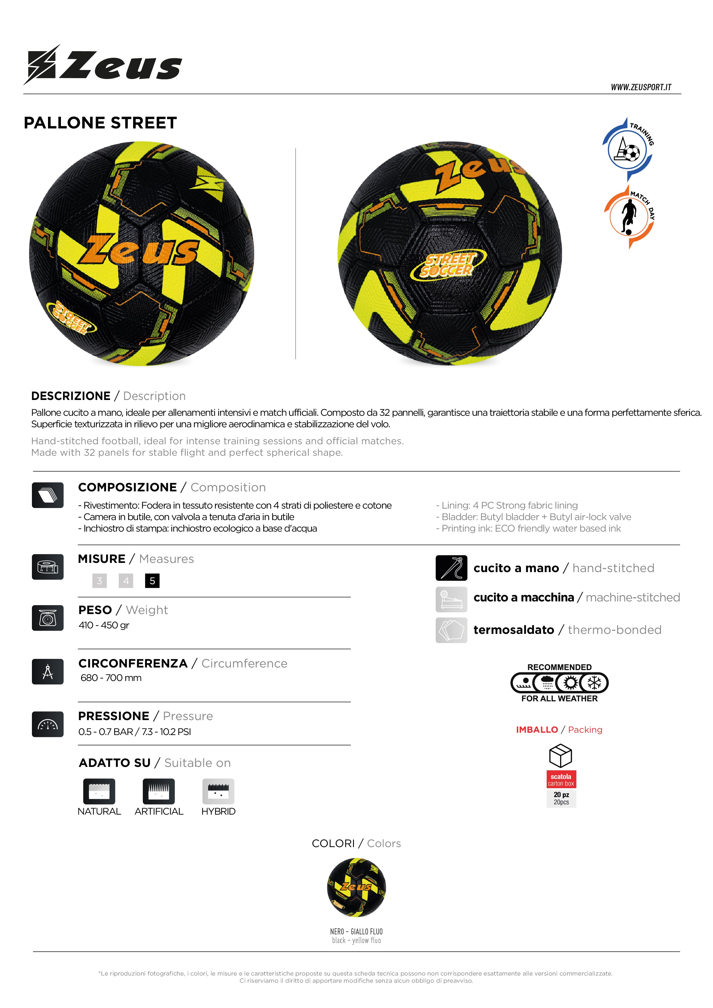 Fußball Pallone Street