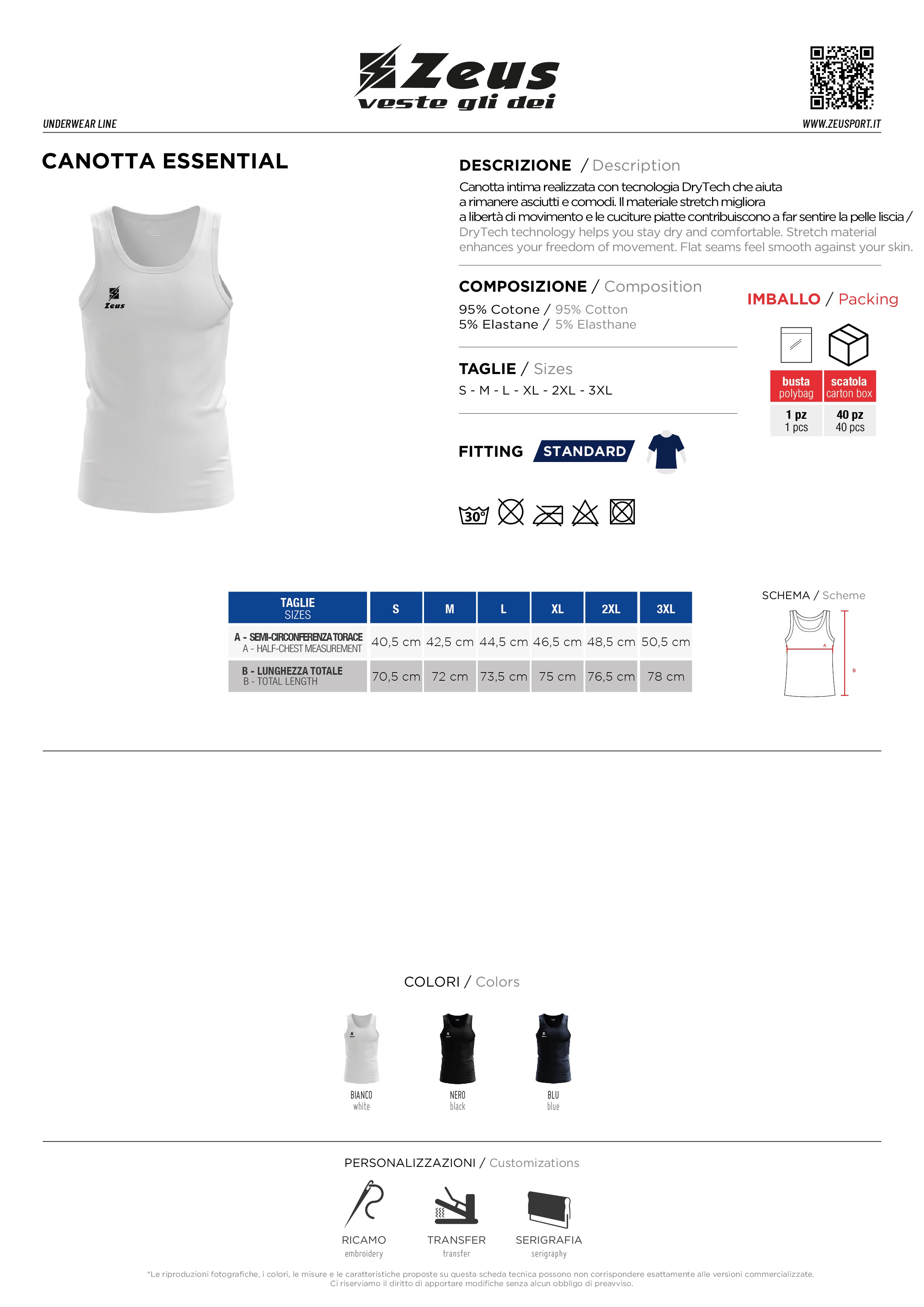 Tank-Top Canotta Essential