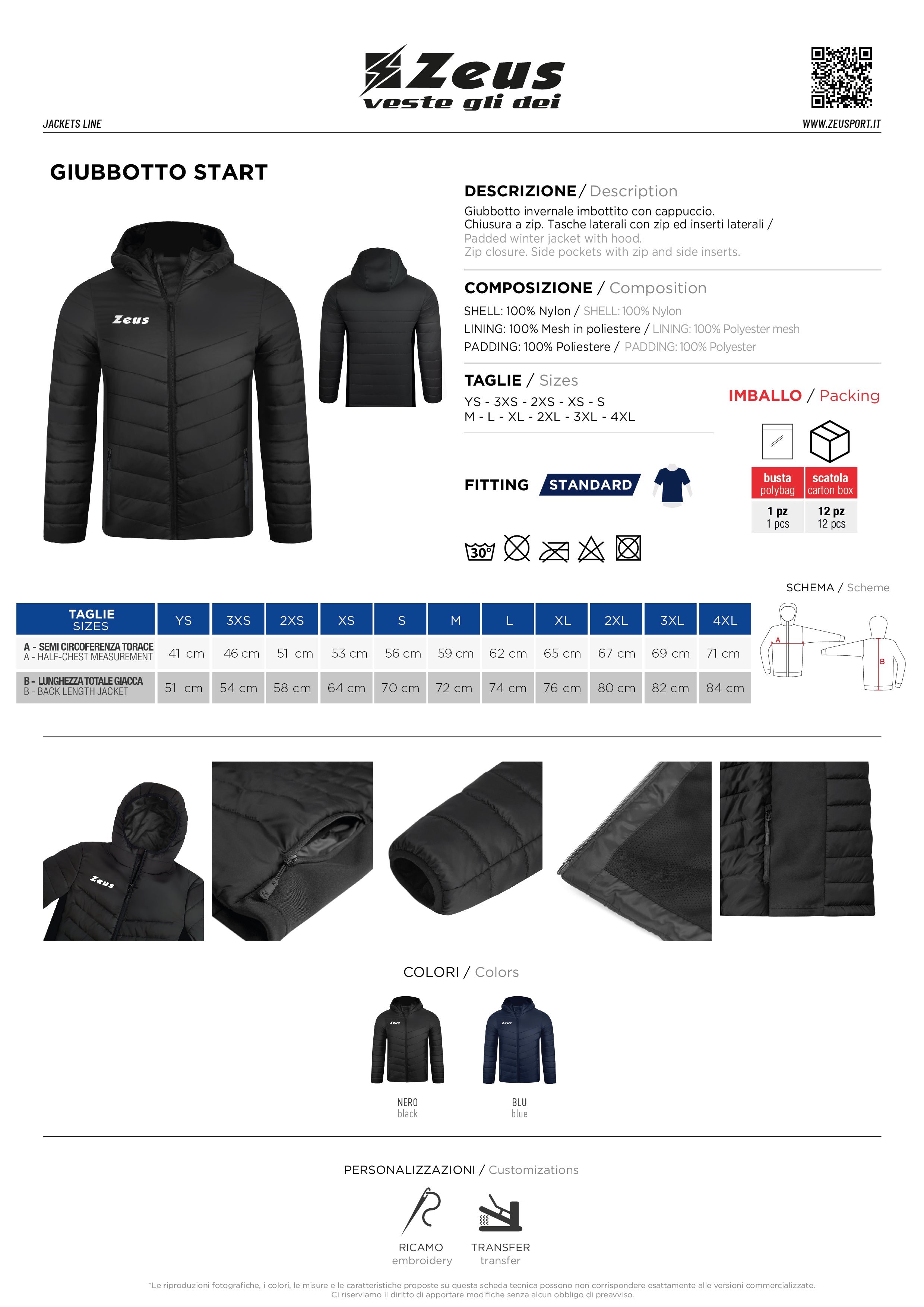 Gefütterte Jacke Giubotto Start