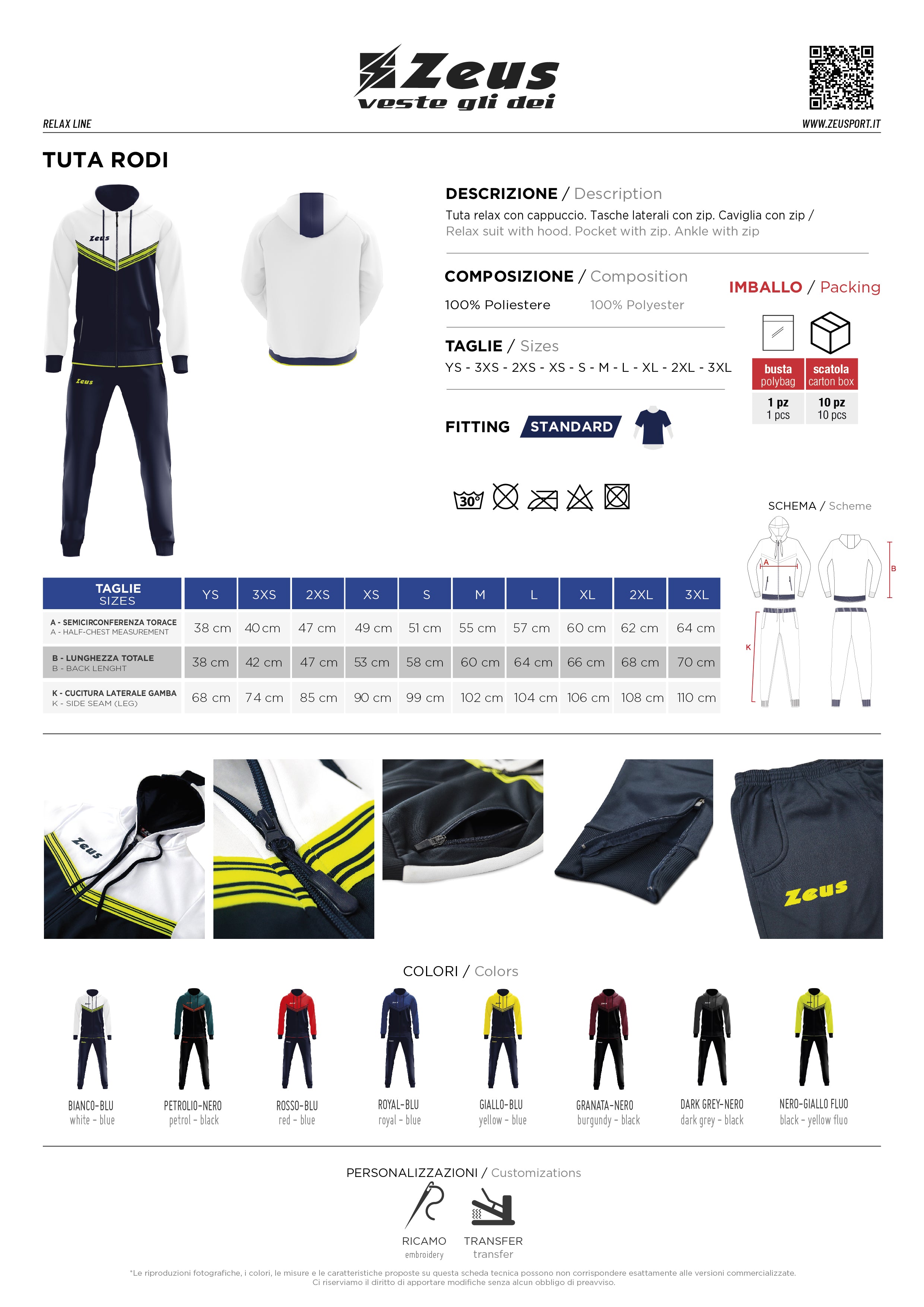 Trainingsanzug Tuta Rodi