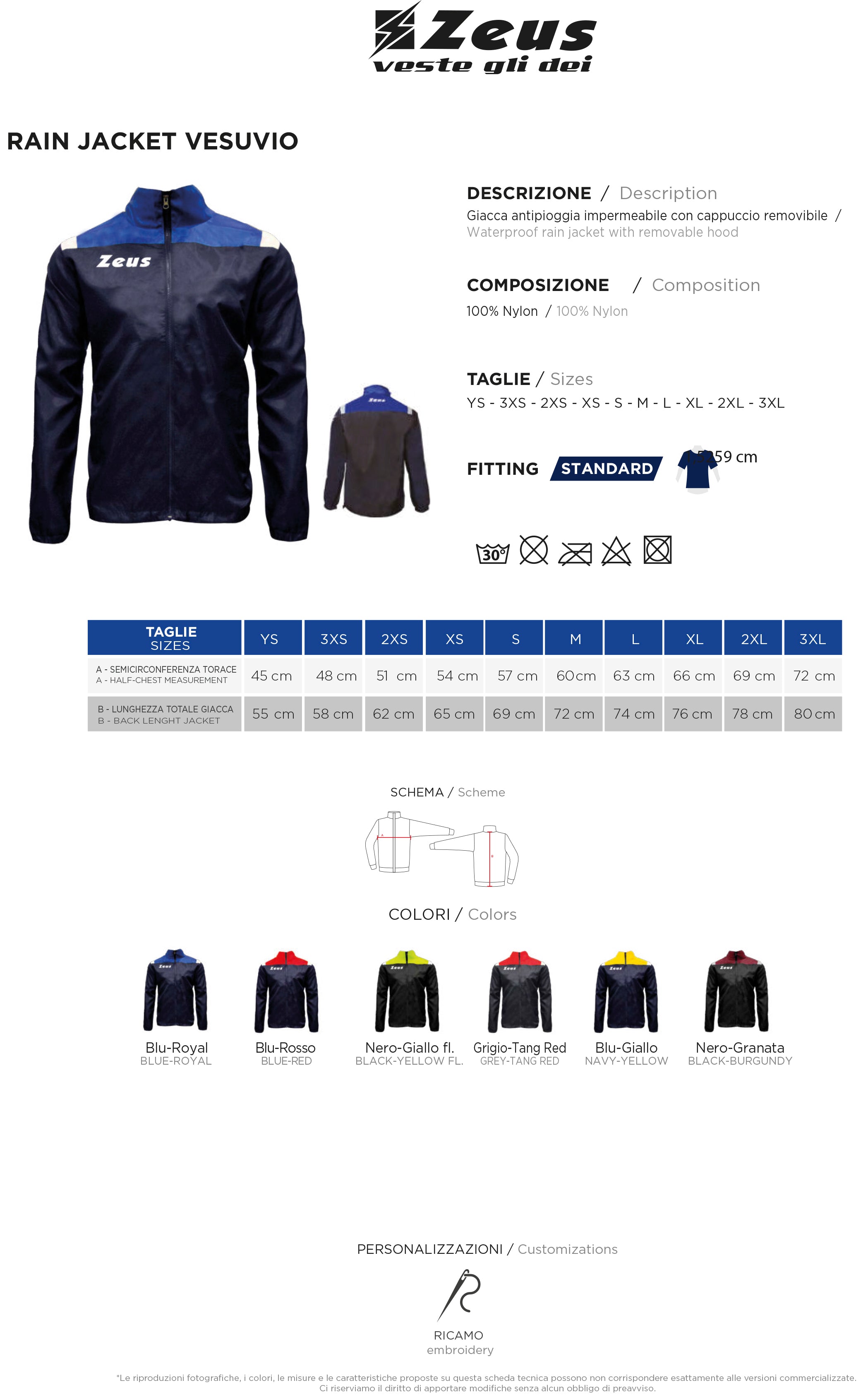 Regenjacke K-Way Vesuvio