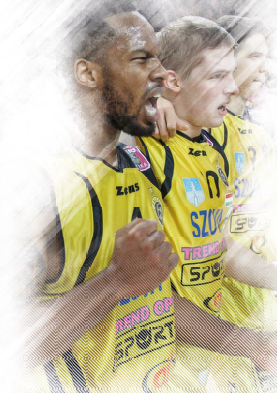 Bilder einer Jubelnden Mannschaft