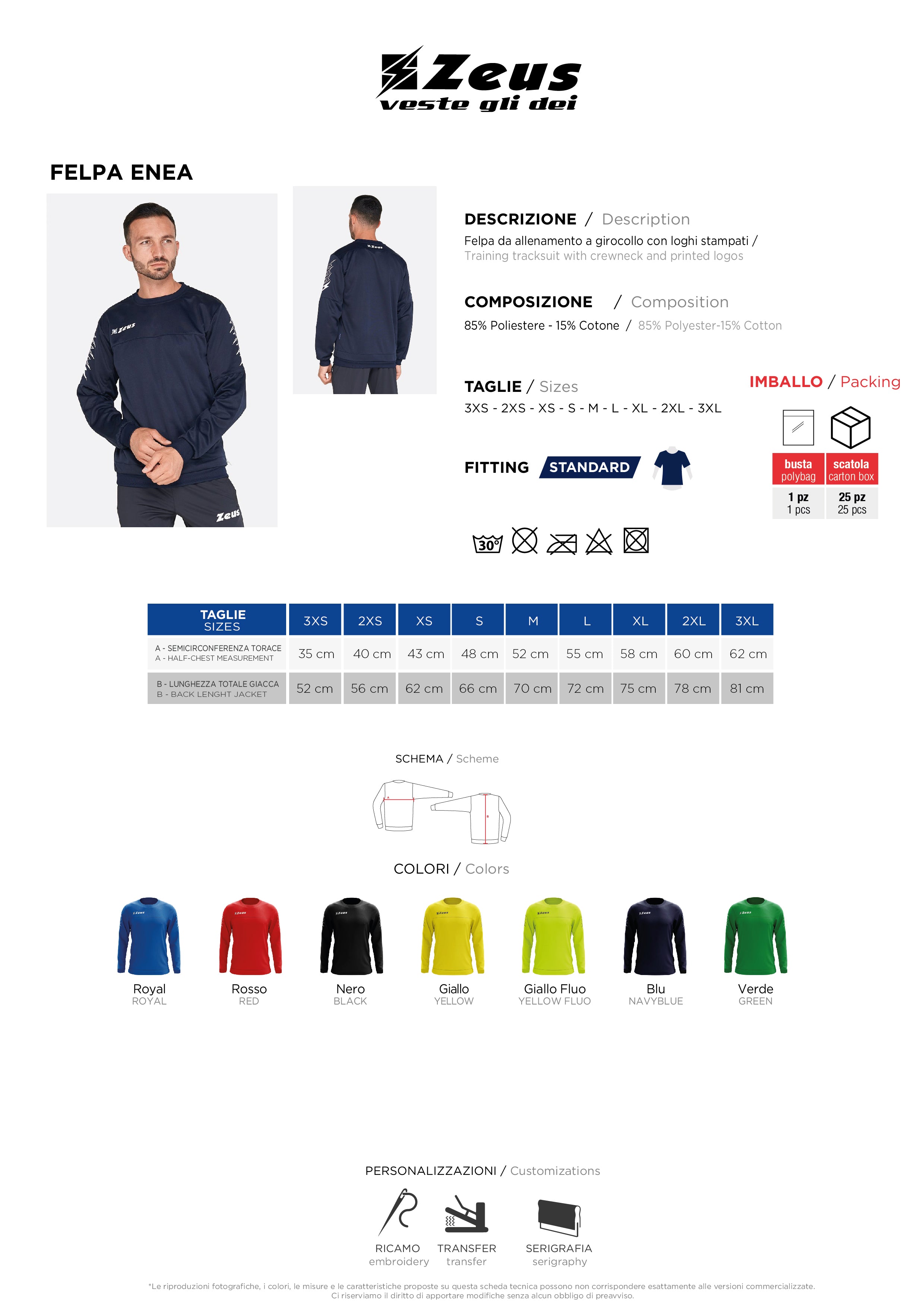 Trainings Sweatshirt Felpa Enea