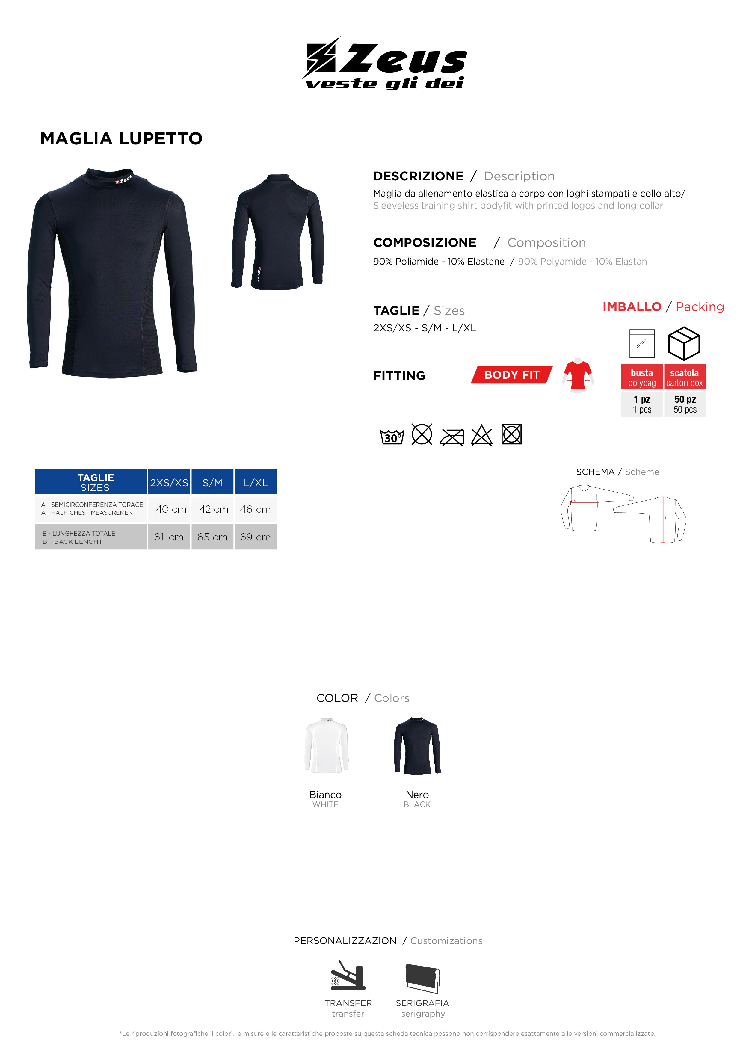 Langarmshirt Maglia Lupetto