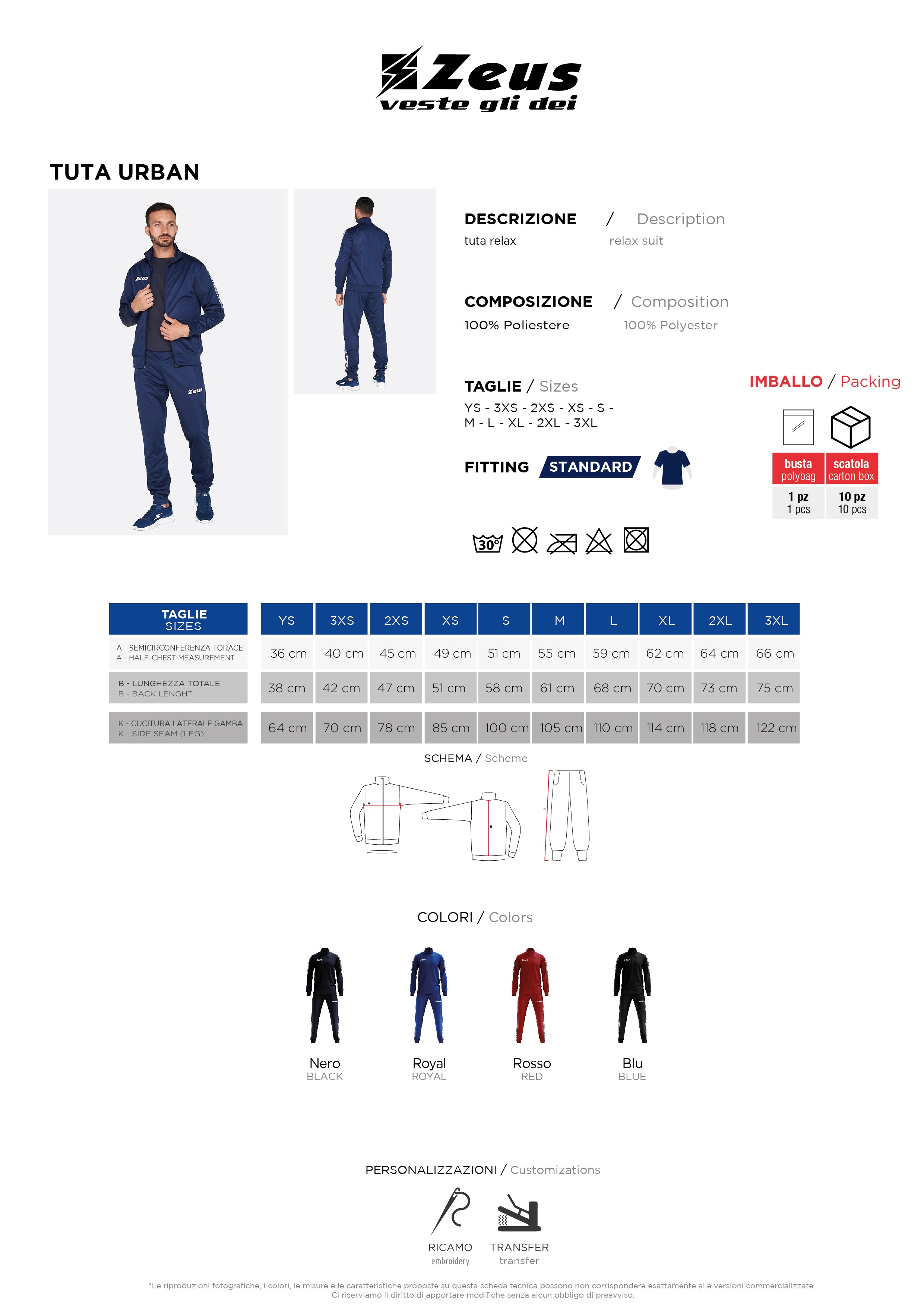 Trainingsanzug Tuta Urban