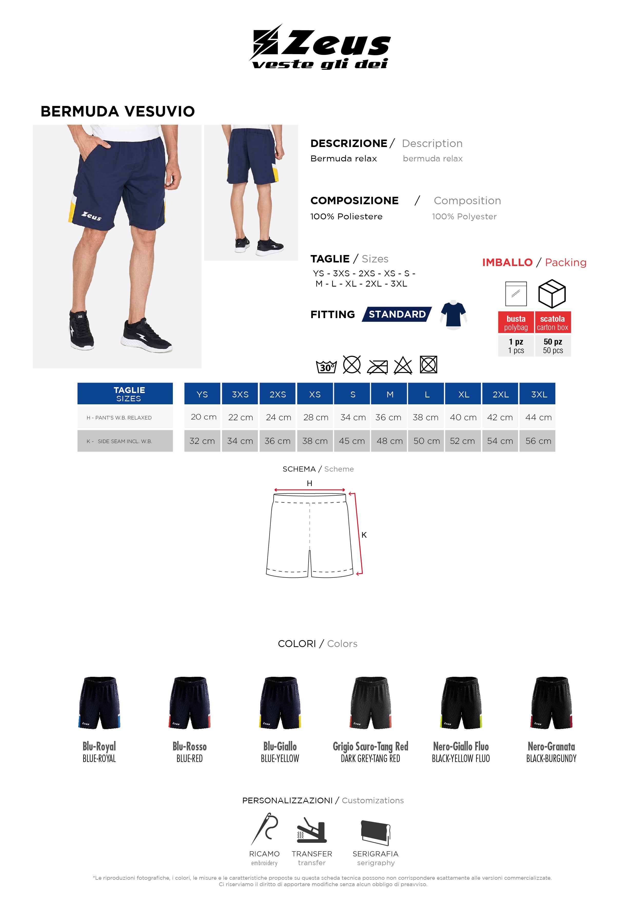 Kurze Hose Bermuda Vesuvio