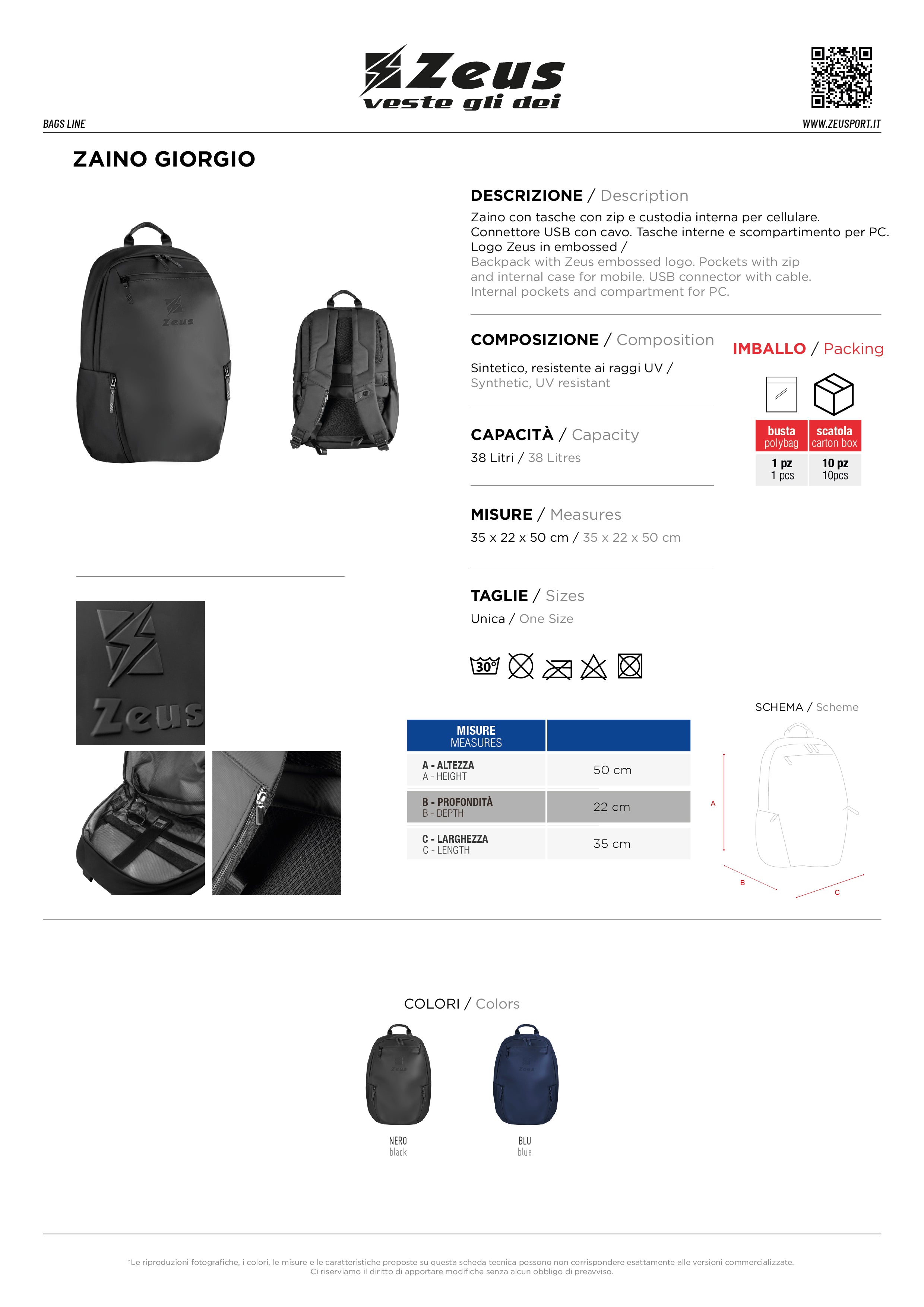 Rucksack Zaino Giorgio