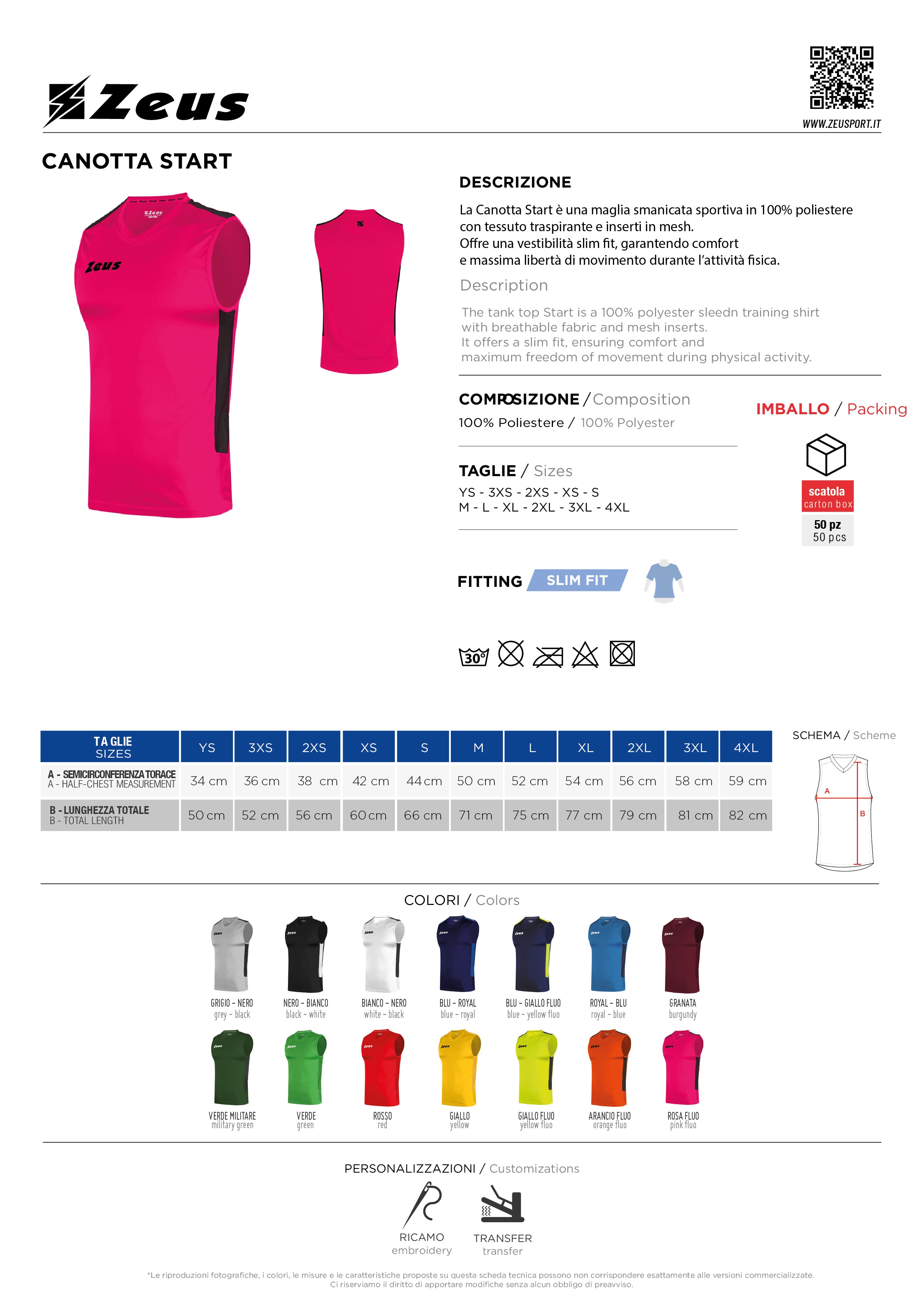 Tank-Top Canotta Start