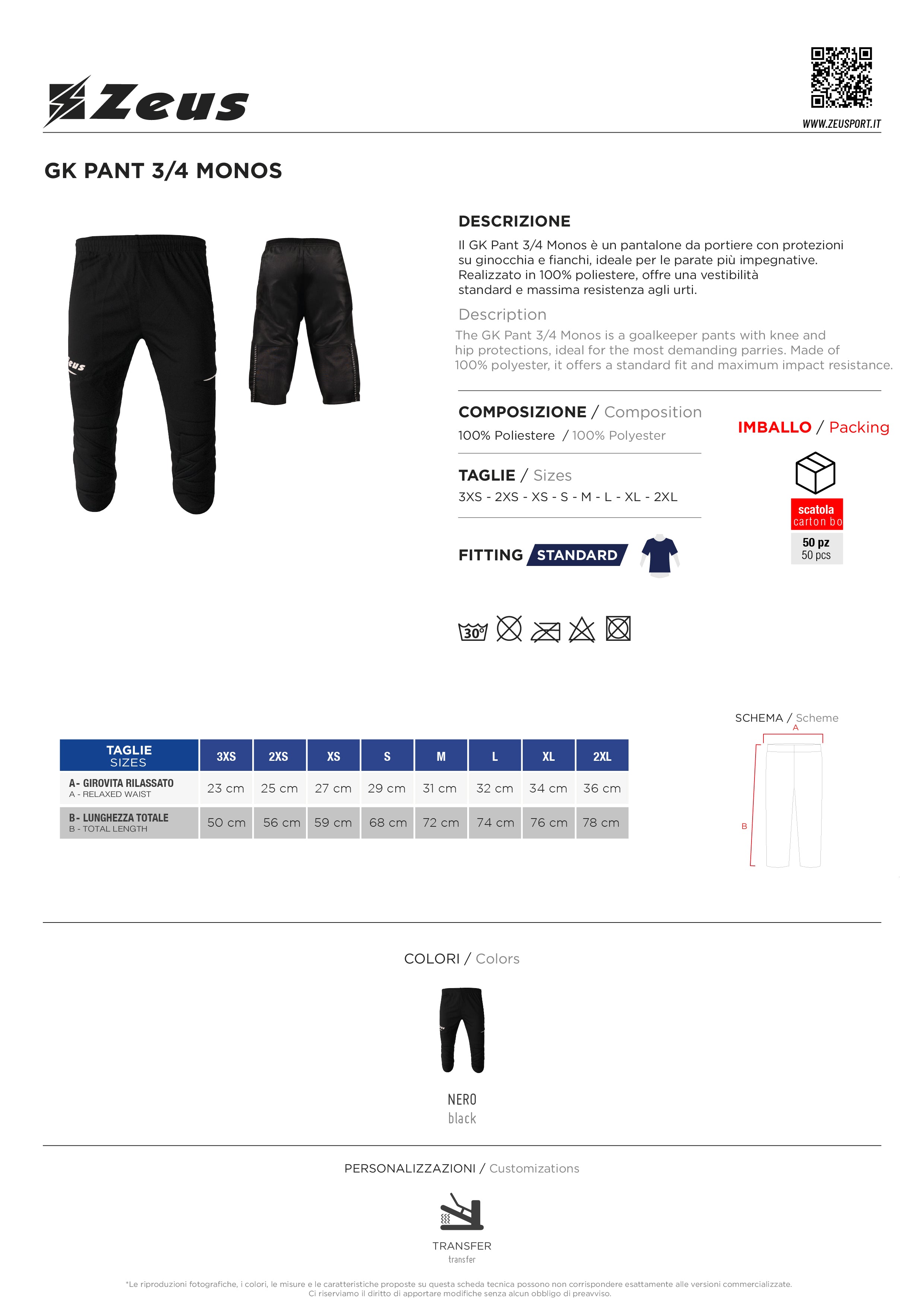 3/4 Hose Pant 3/4 Monos