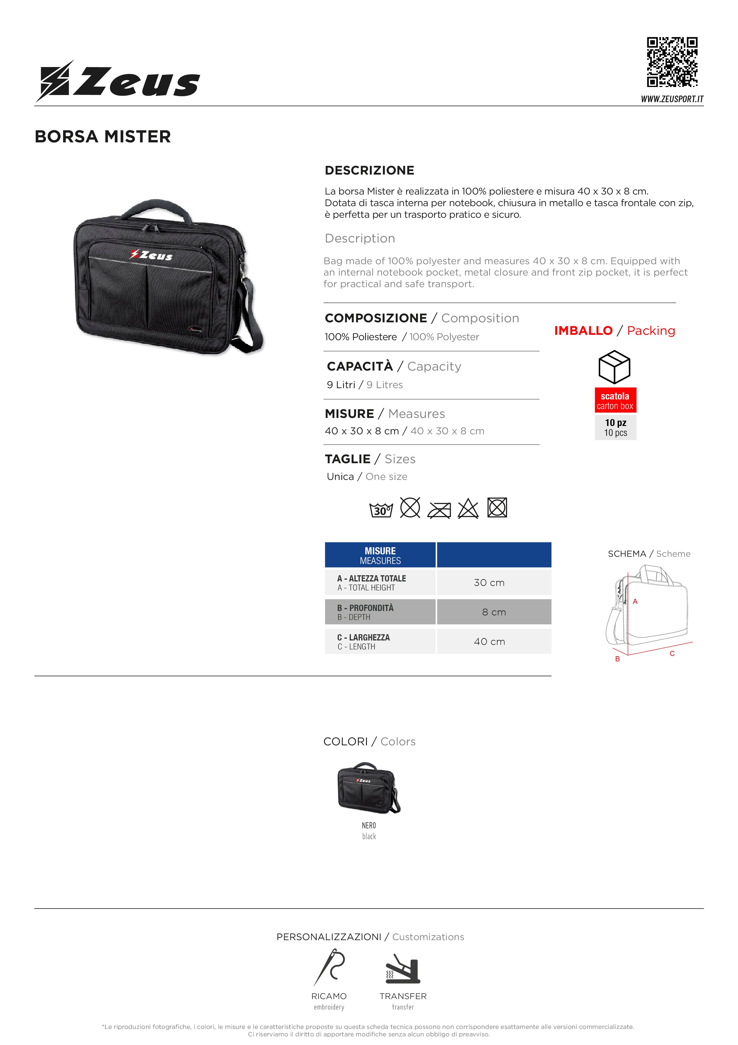 Sporttasche Borsa Mister