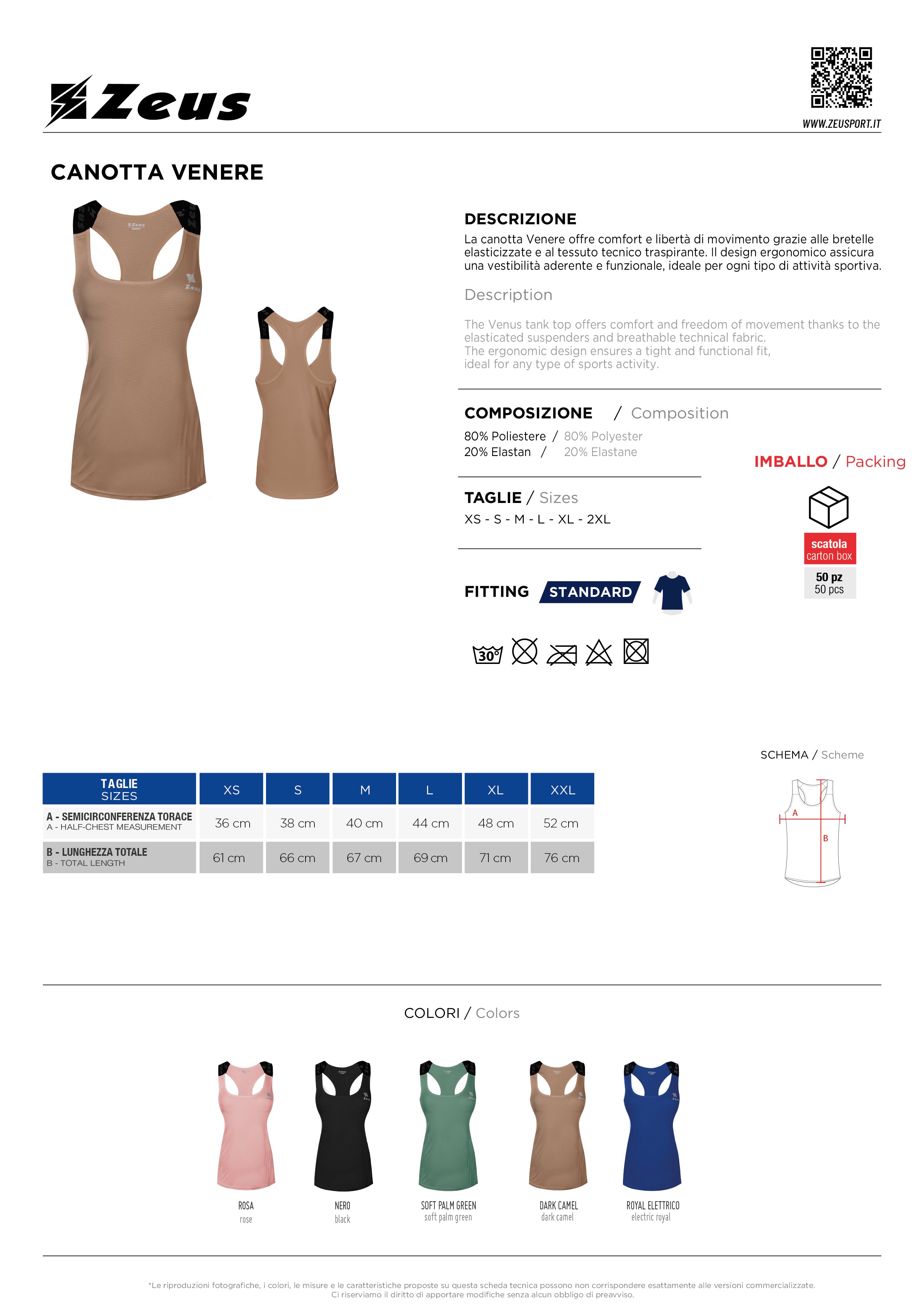 Tank-Top Canotta Venere