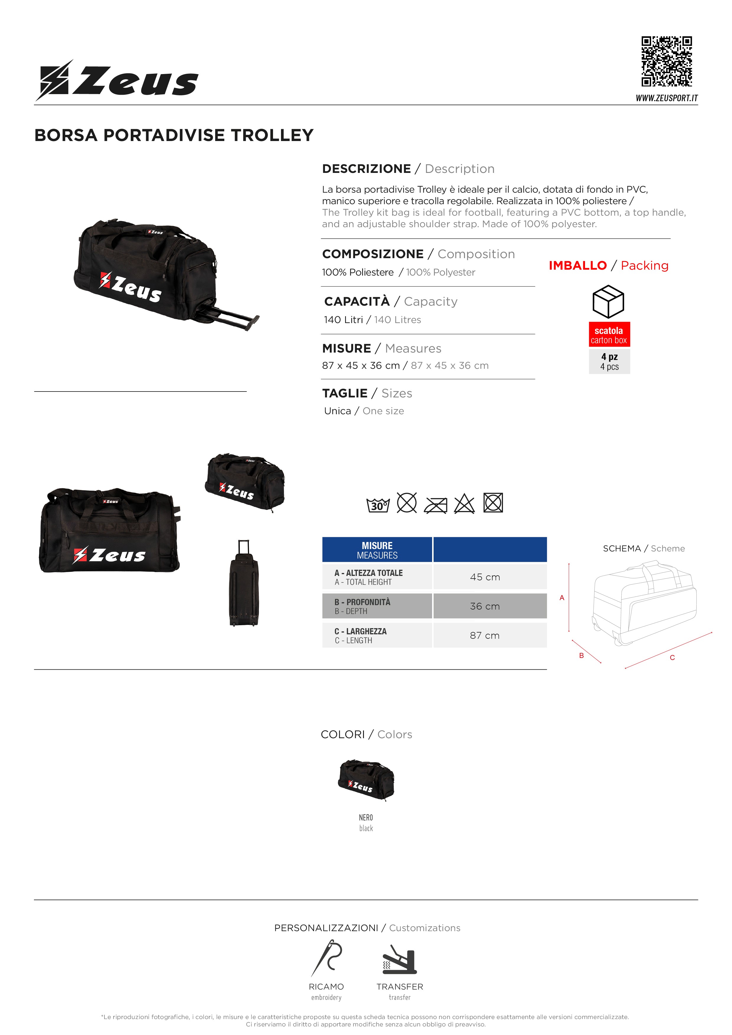 Trolley Borsa Portadivise Trolley