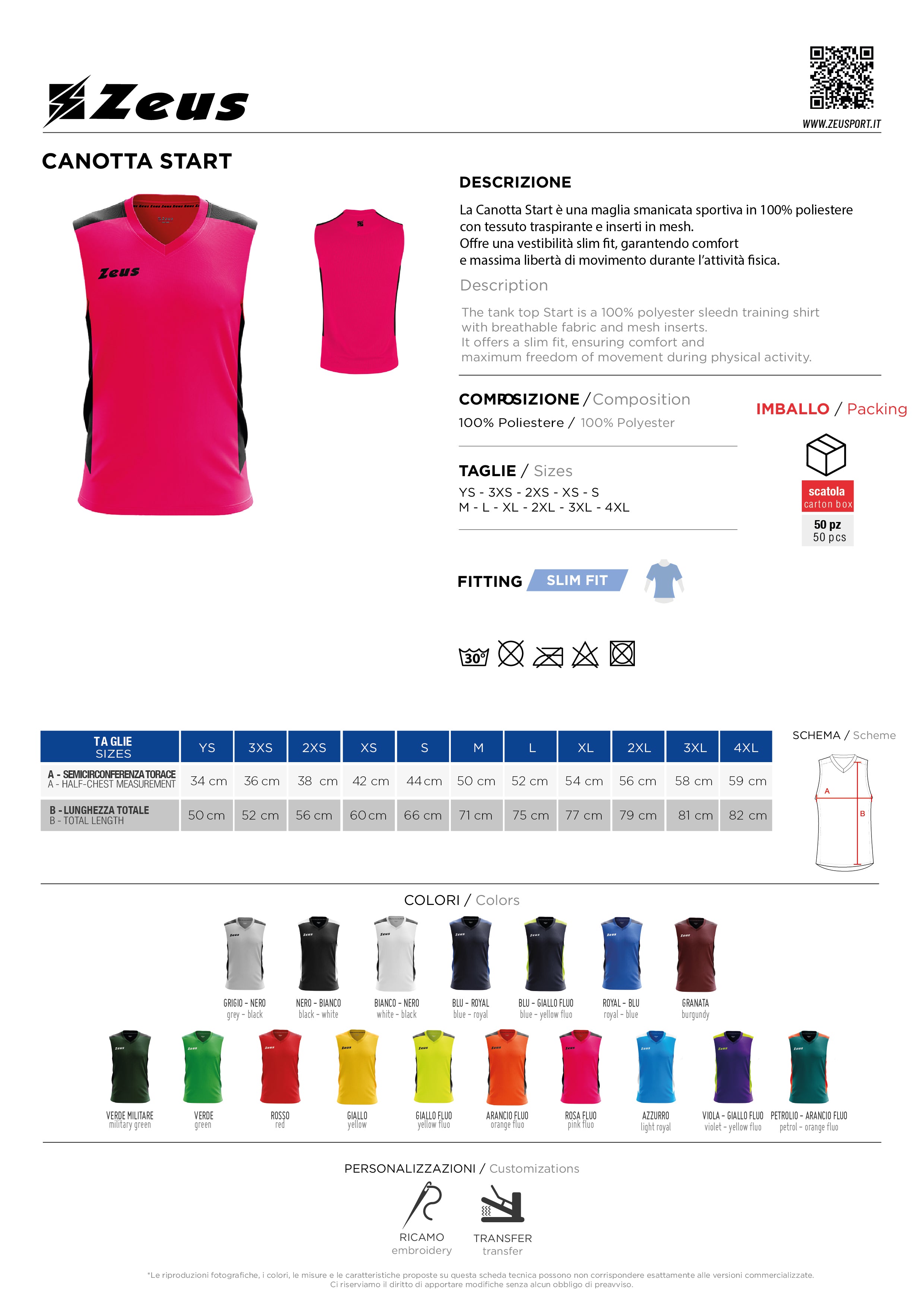 Tank-Top Canotta Start