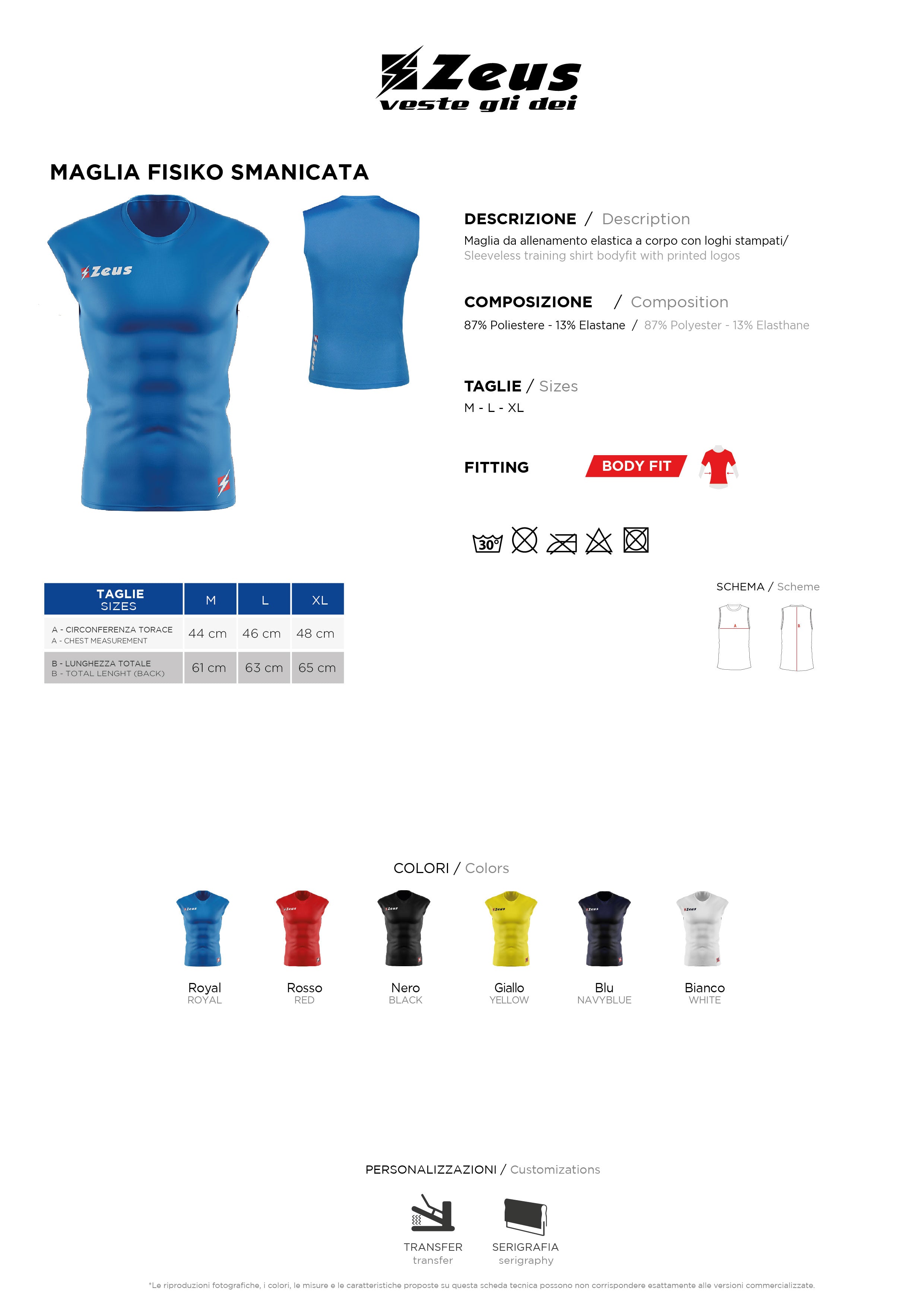 Tank-Top Maglia Fisiko SM