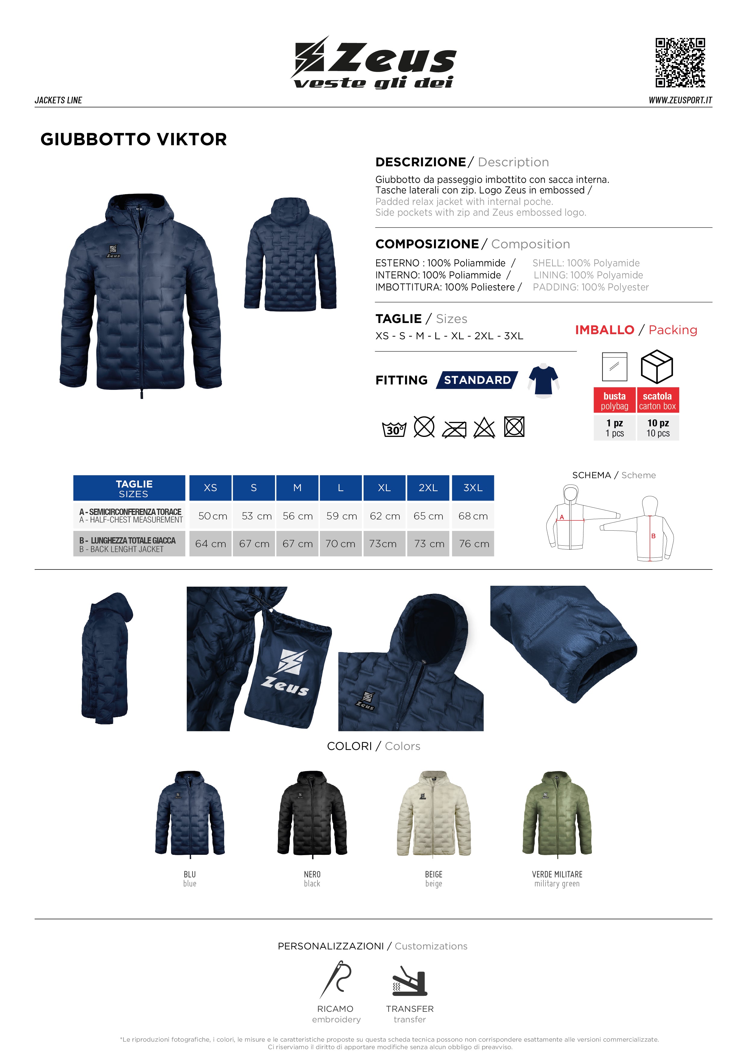 Gefütterte Jacke Giubotto Viktor