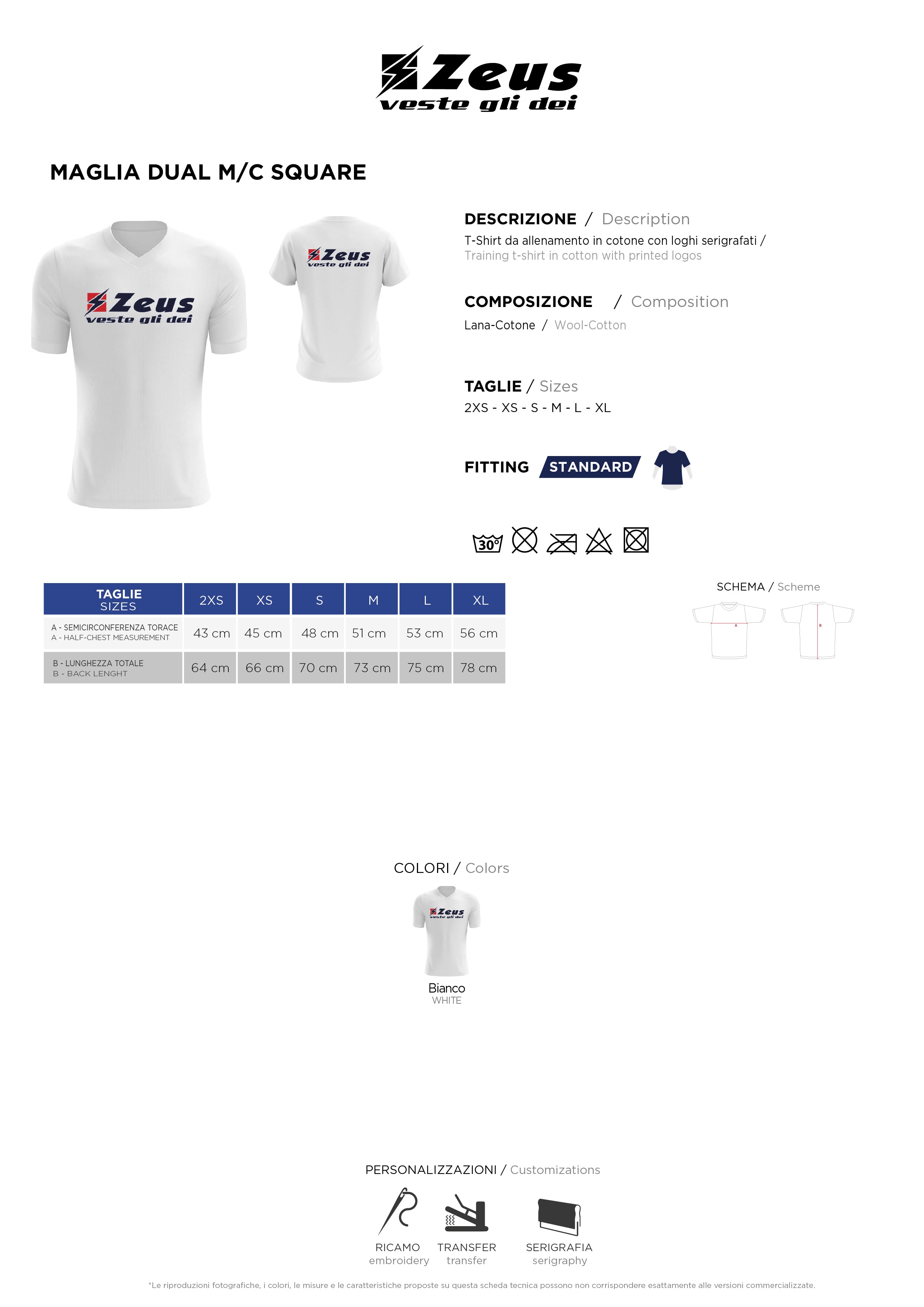 T-Shirt Maglia Dual Square