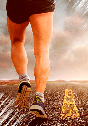 Person beim sportlichen Training im Freien