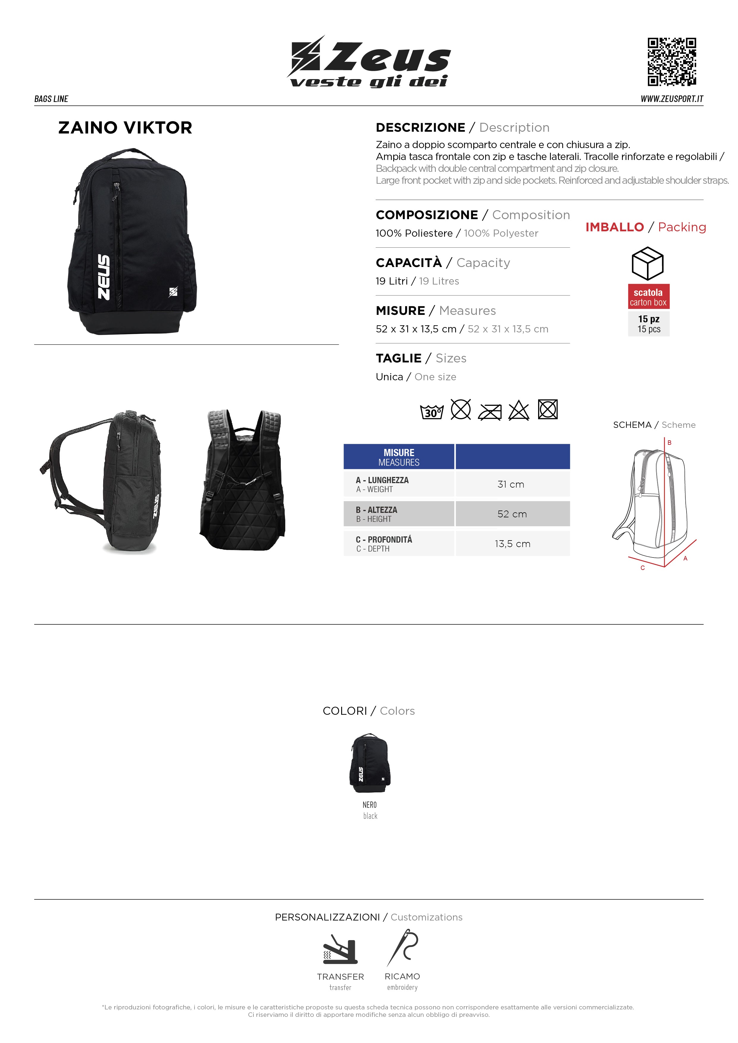 Rucksack Zaino Viktor