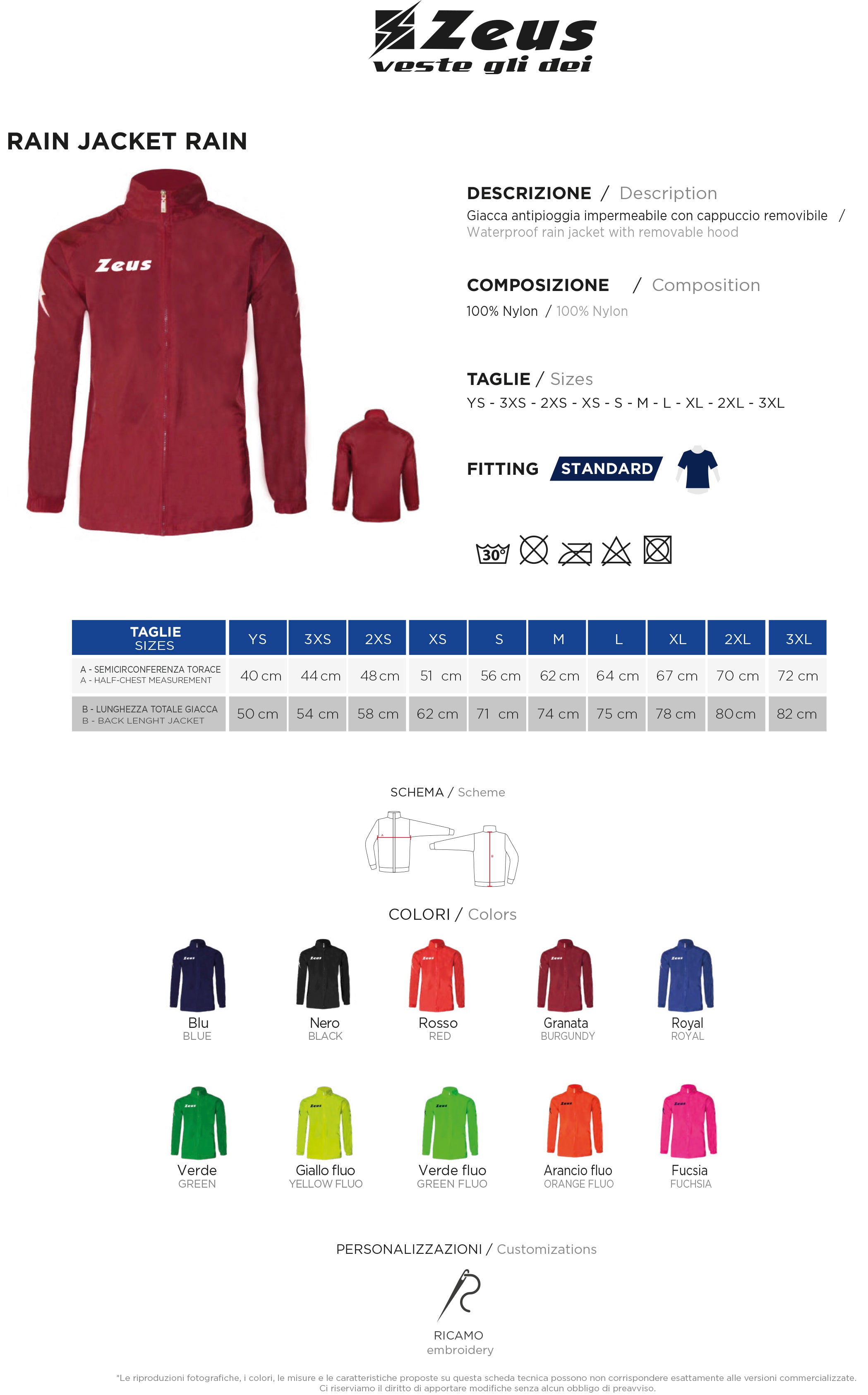 Regenjacke K-Way Rain